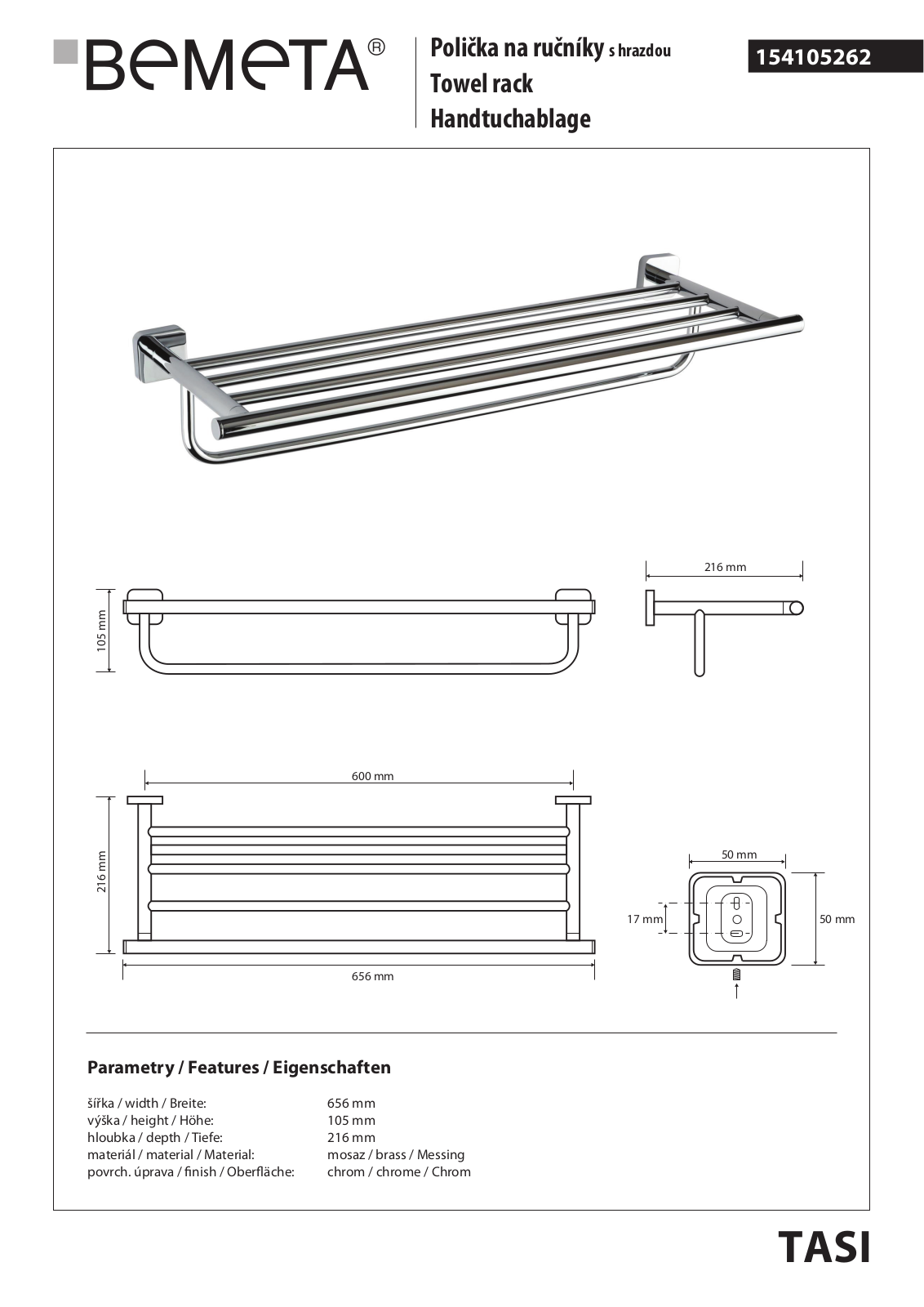 Bemeta Tasi 154105262 User guide