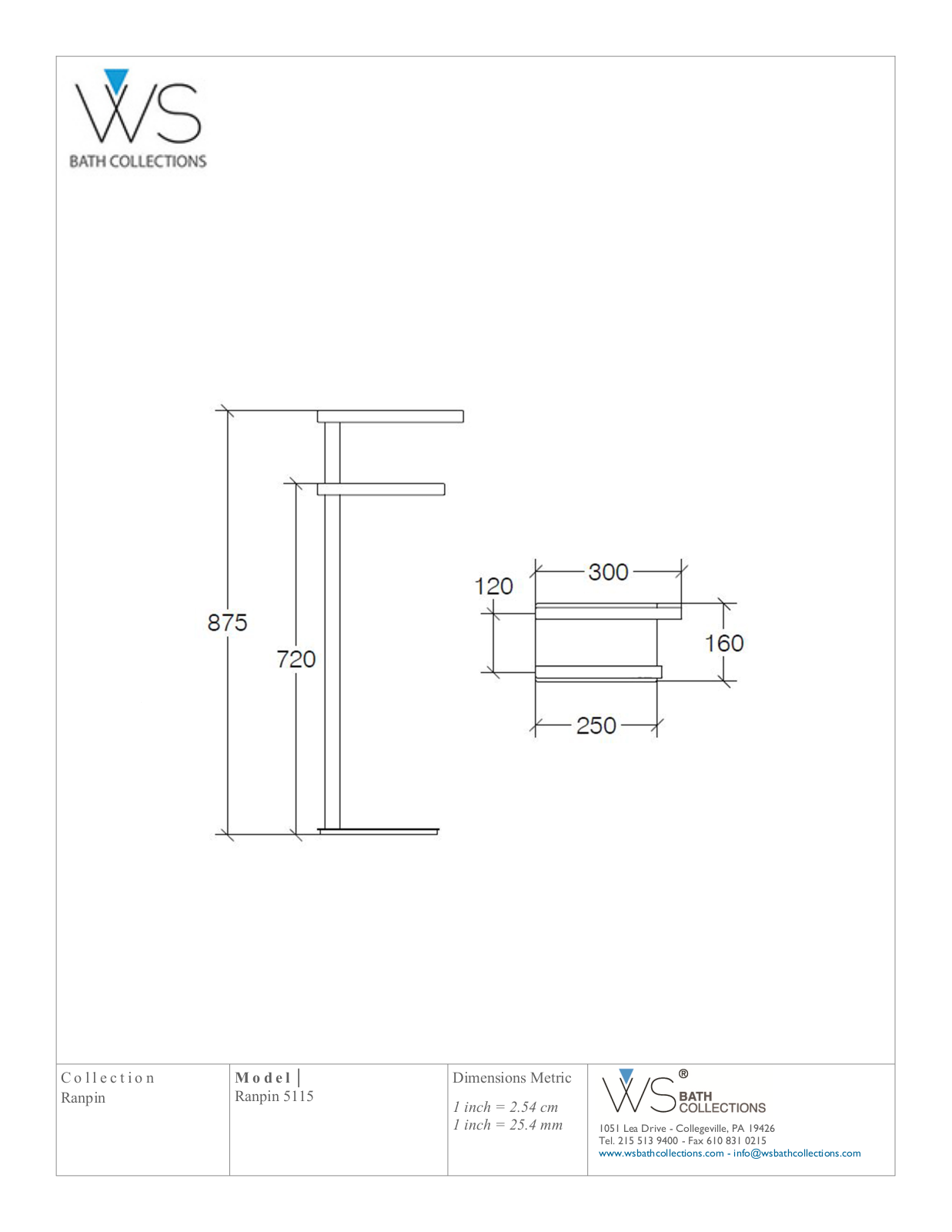 WS Bath Collections WSO3158 Specifications - ManualMachine.com