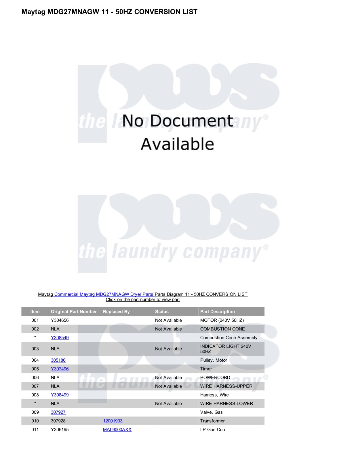 Maytag MDG27MNAGW Parts Diagram