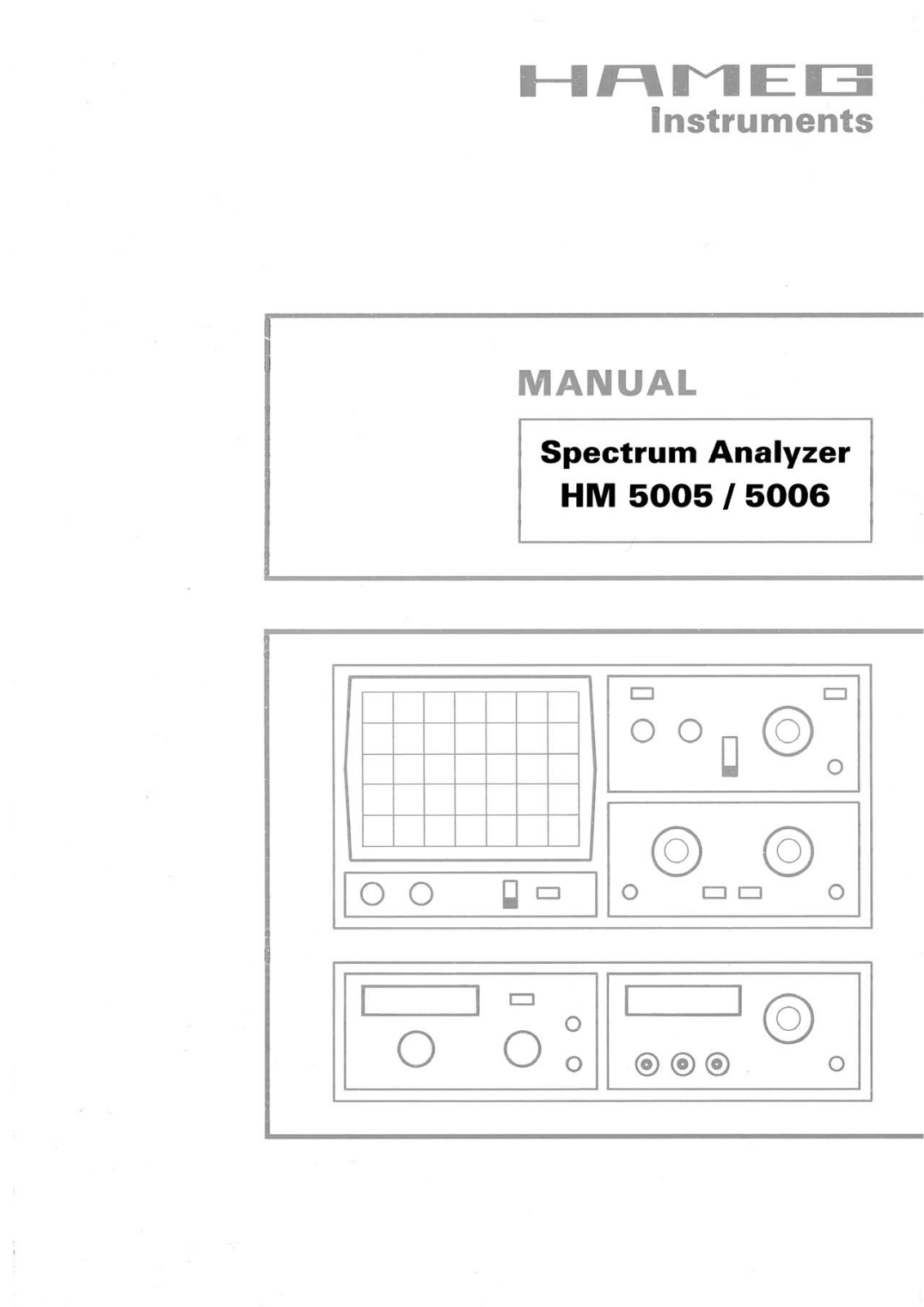 HAMEG HM5006, HM5005 User Guide