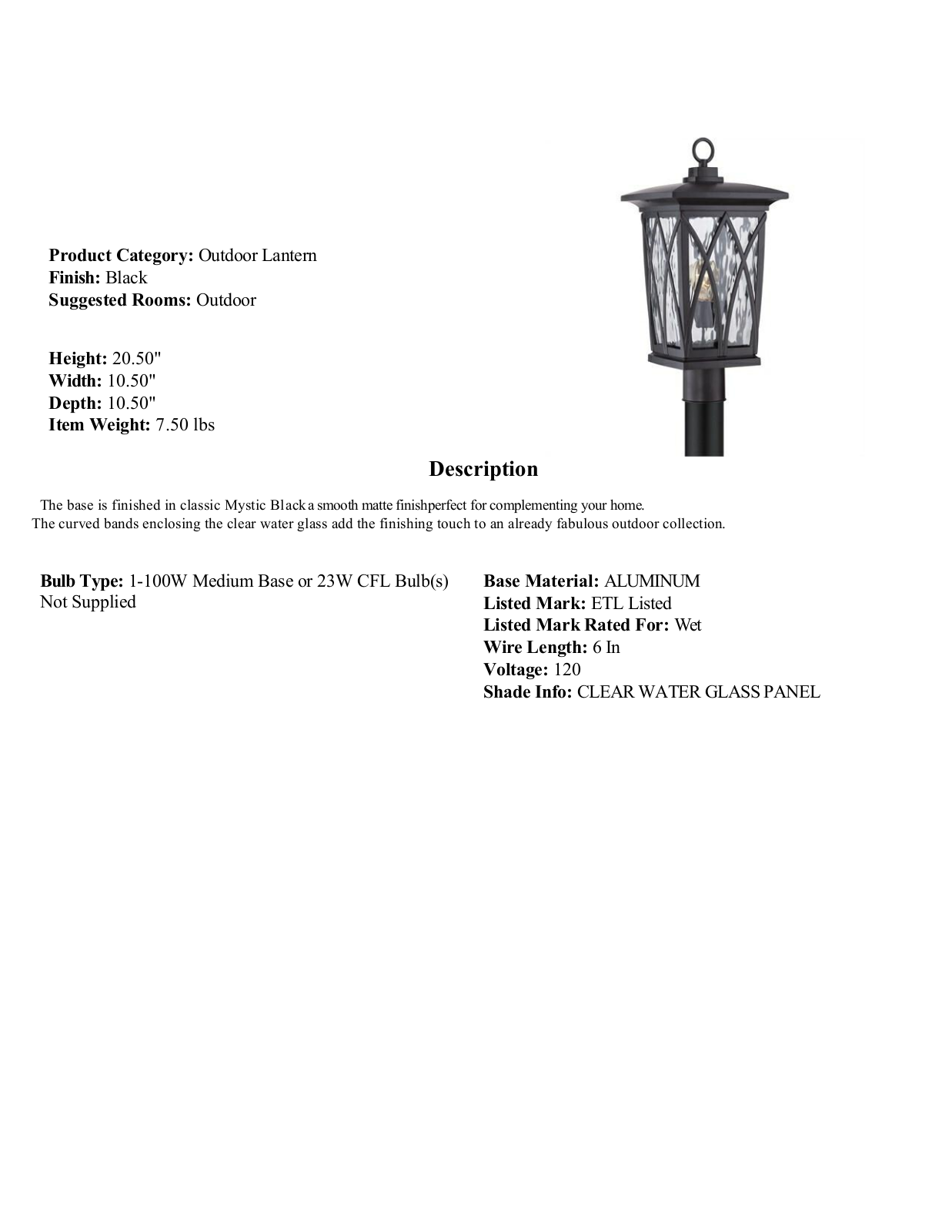 Darby Home Co DRBC8166 Specifications - ManualMachine.com
