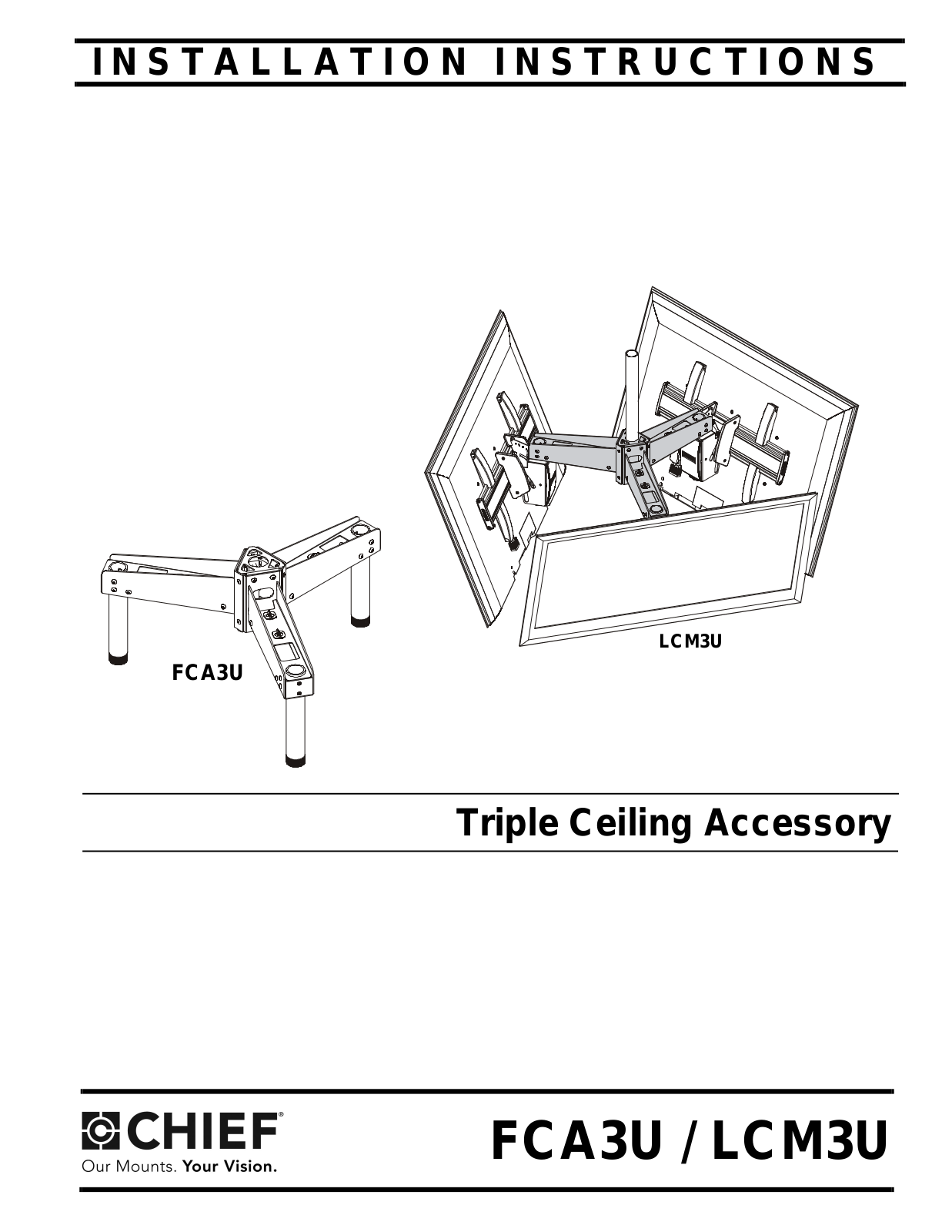 Chief FCA3U, LCM3U User Manual