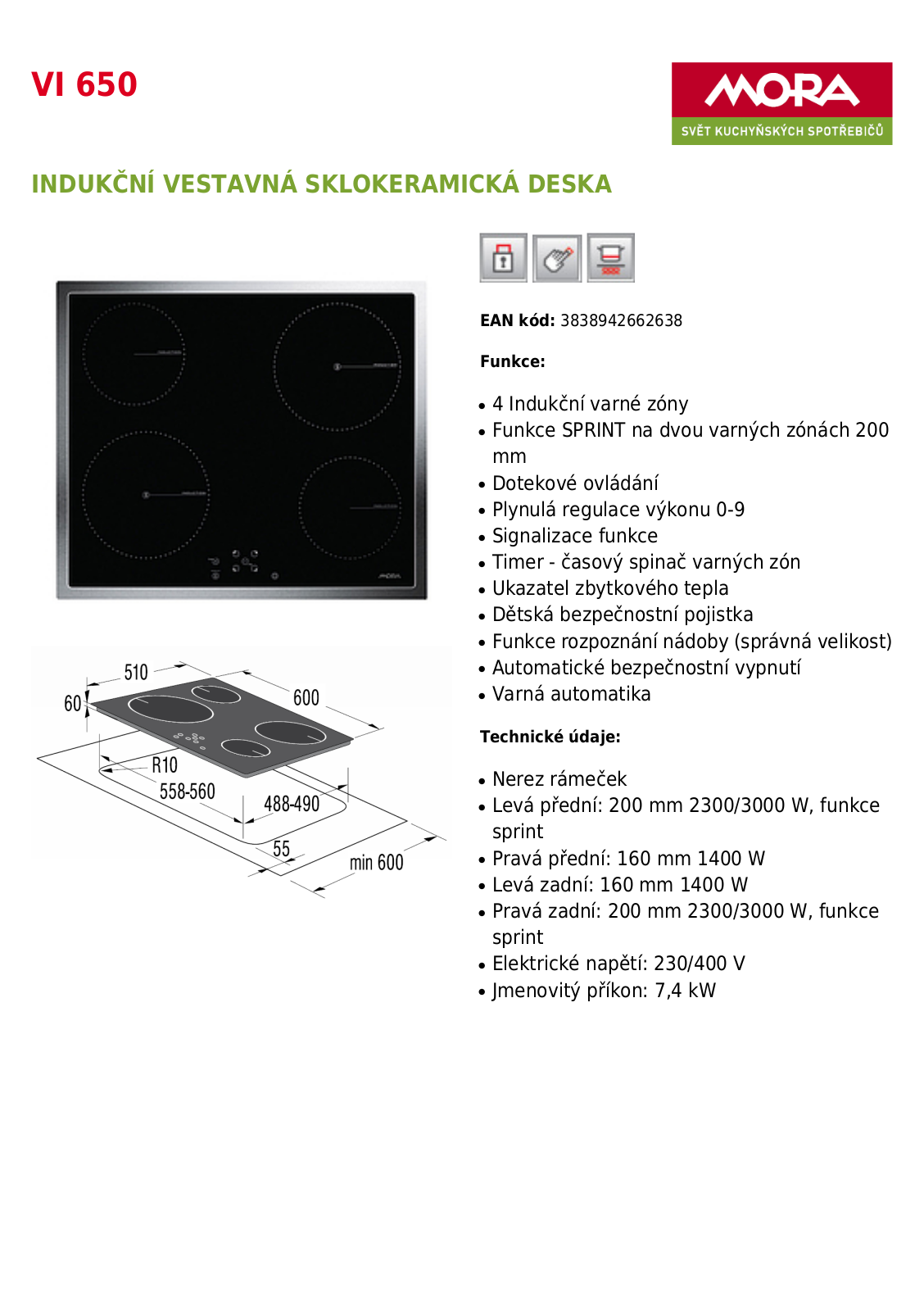 Mora VI 650 User Manual