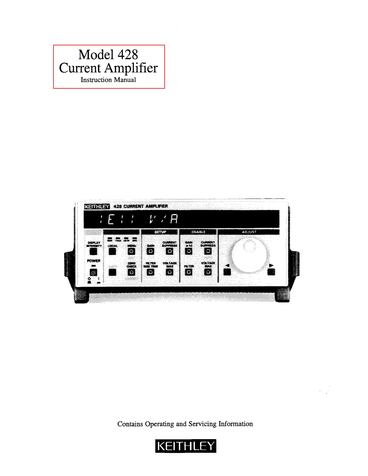 Keithley 428 User Manual