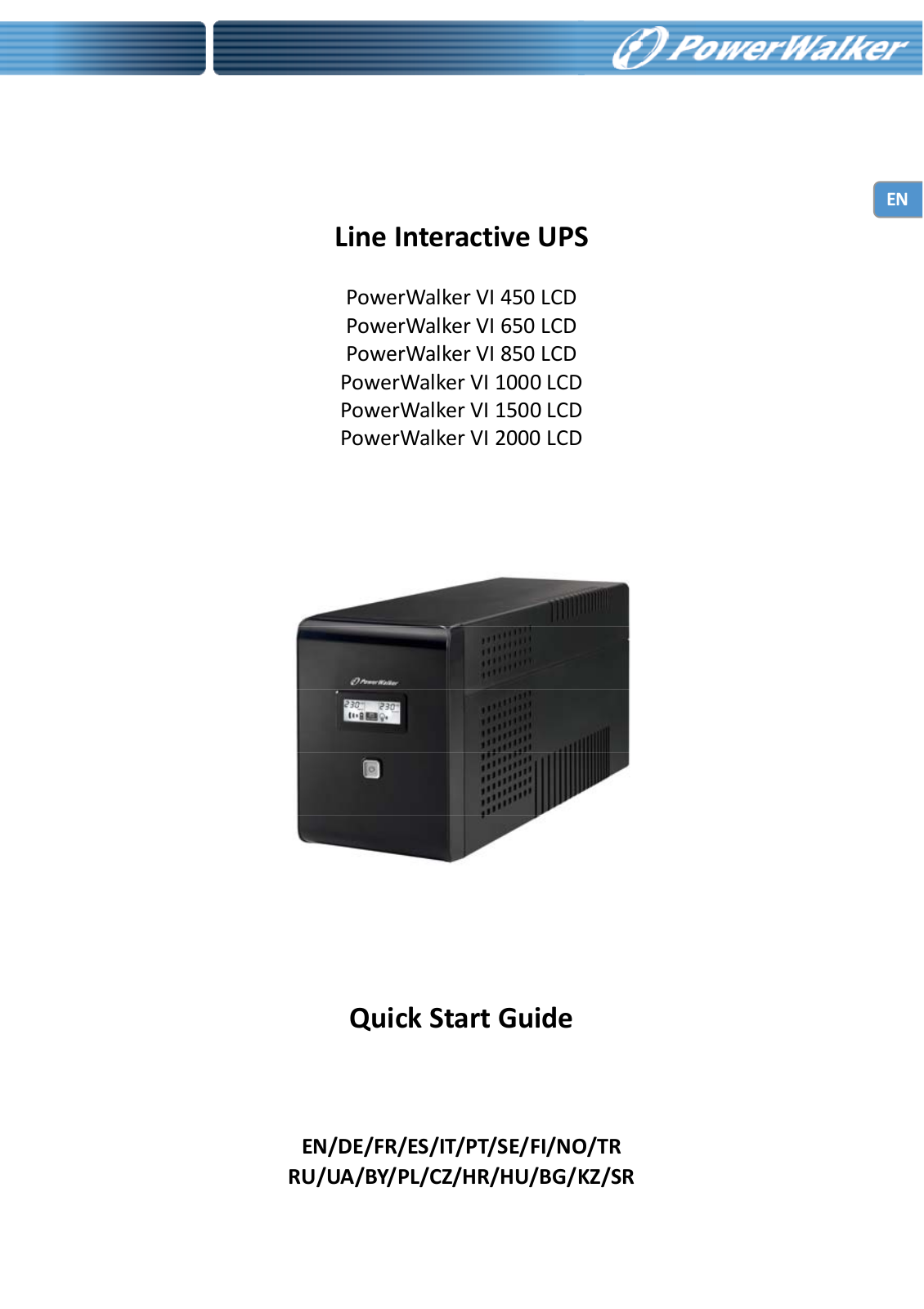 PowerWalker VI 650 LCD User Manual