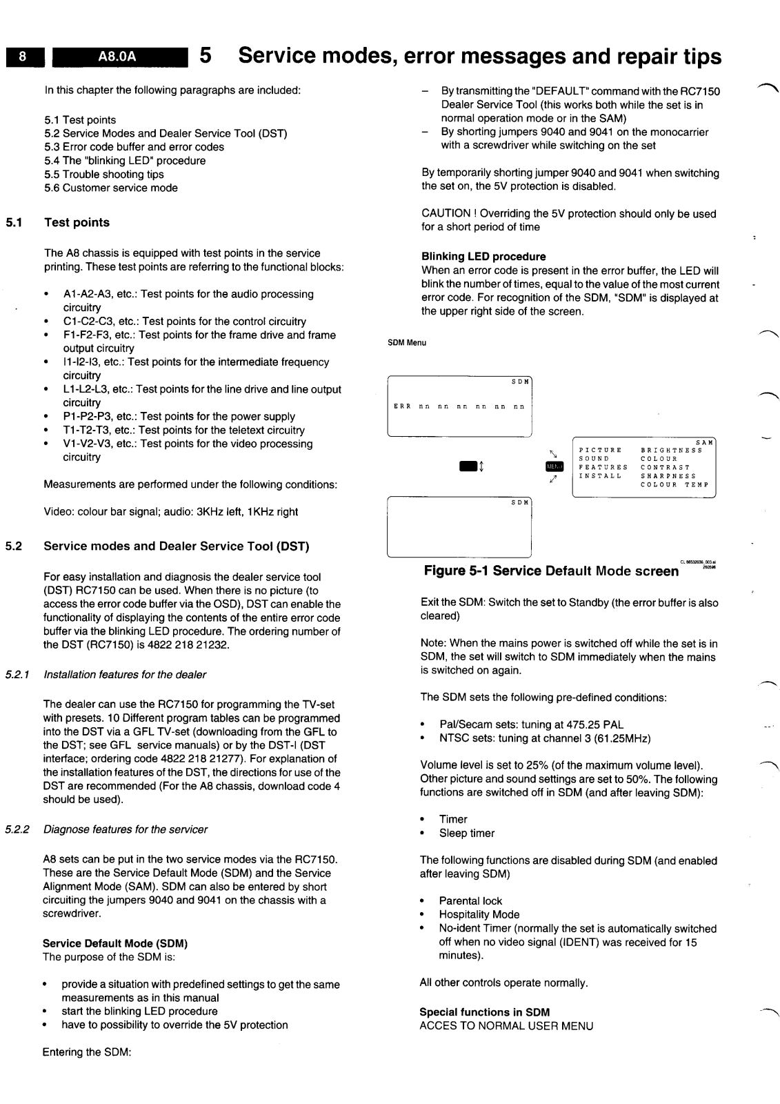 PHILIPS A 8.0 A Service Manual