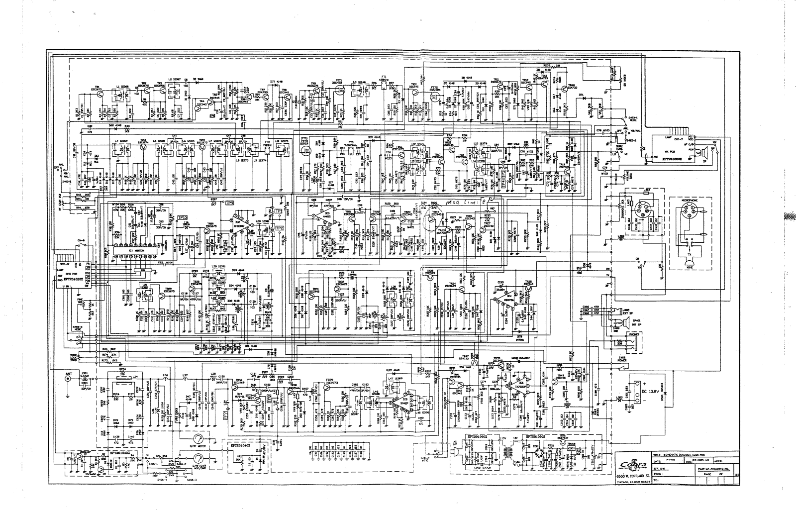 Cobra 2010GTLWX Schematic