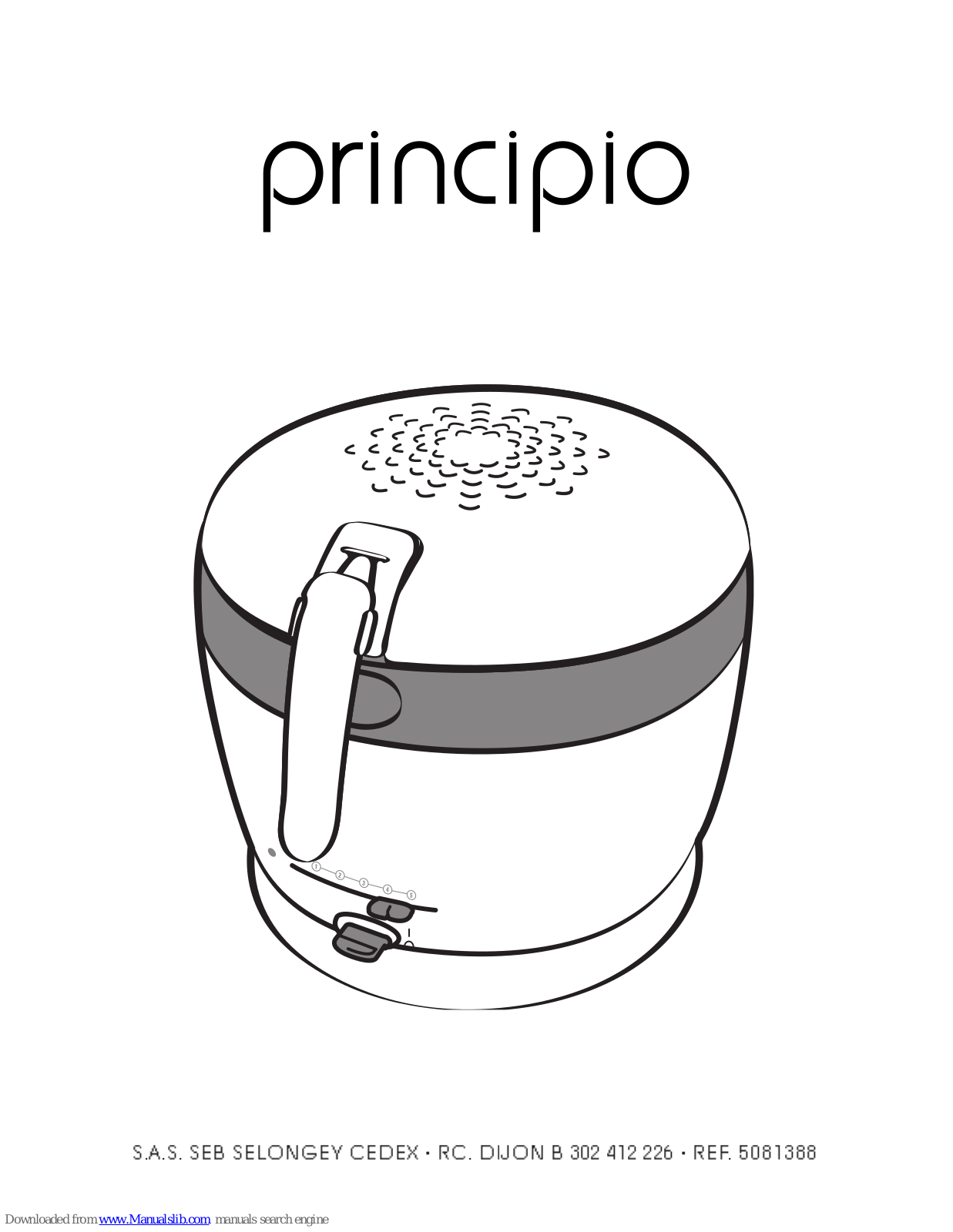 TEFAL FF1018, PRINCIPIO - FRYERS User Manual