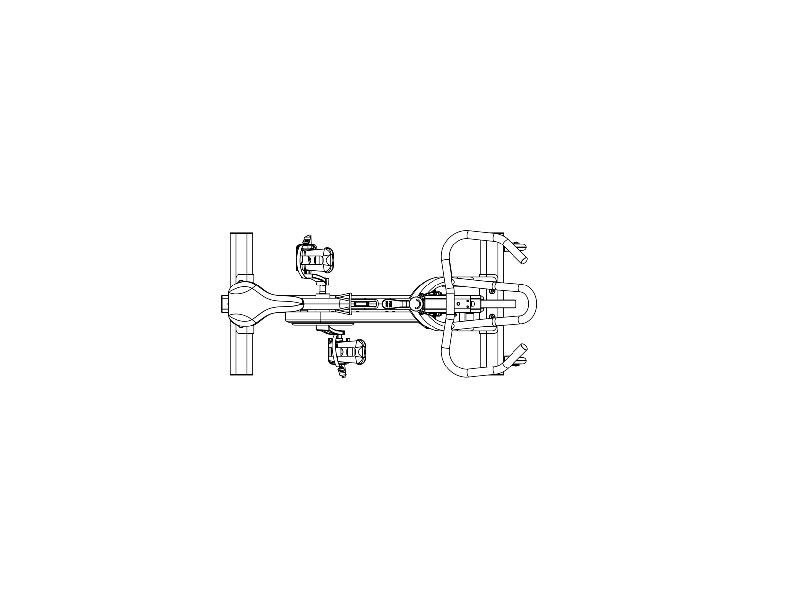 Body Solid ESB150 Top View Schematics