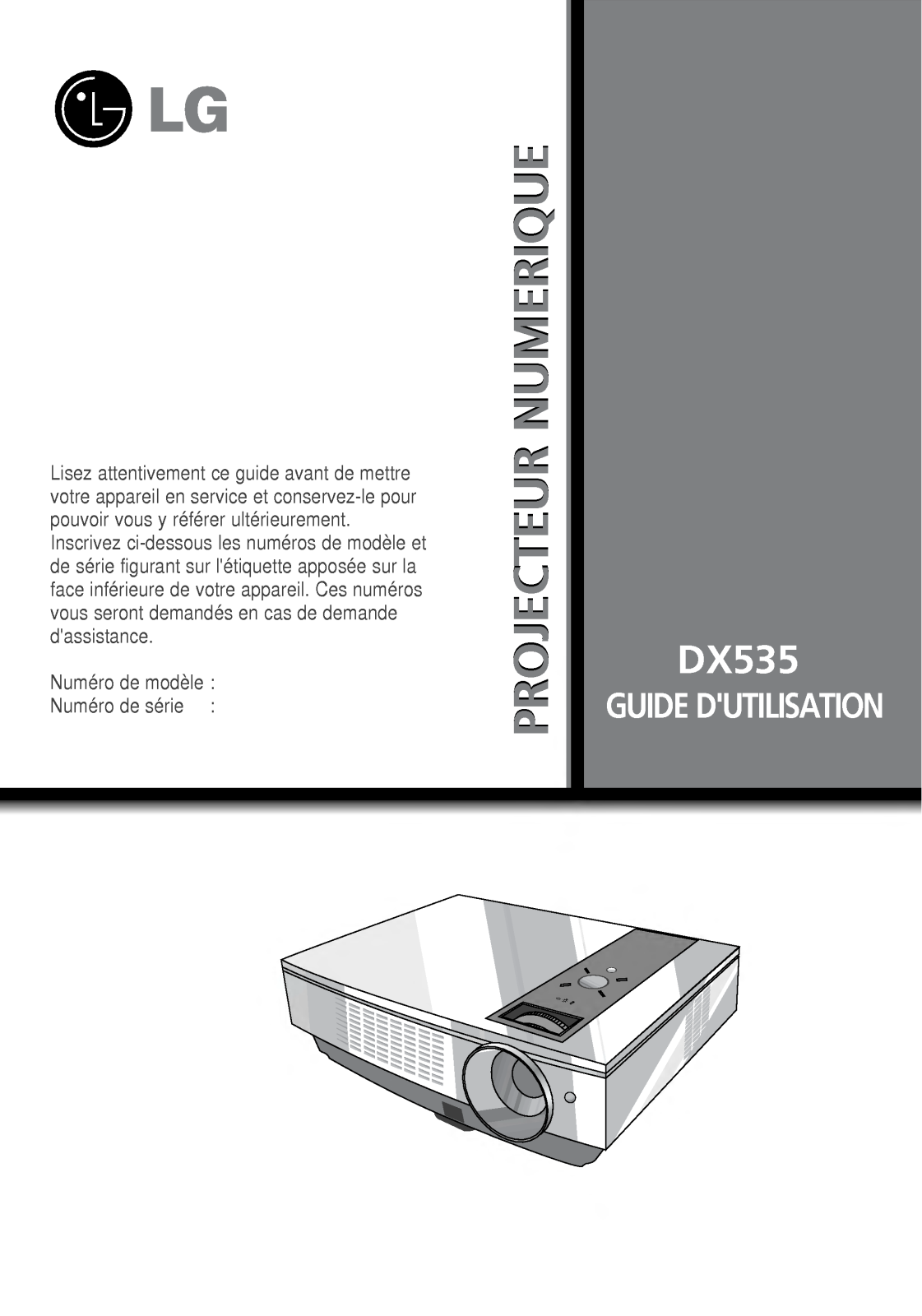 LG DX535 User Manual