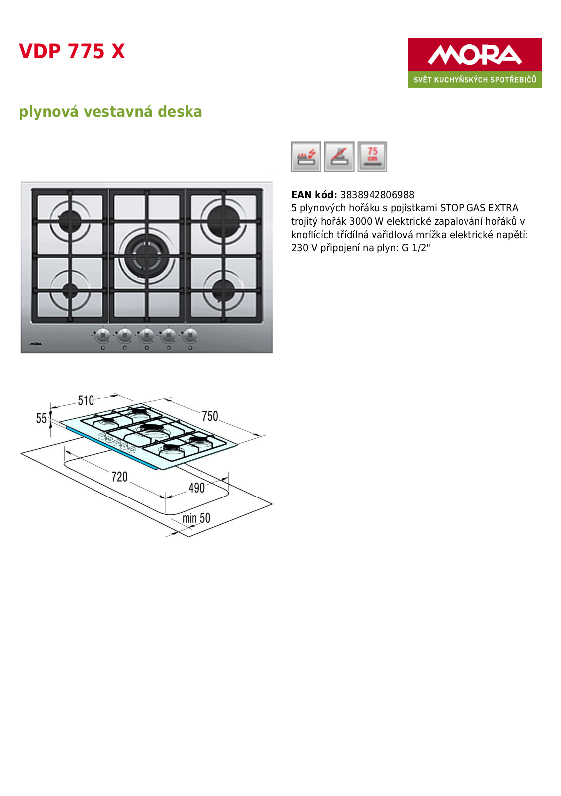 Mora VDP 775 X User Manual