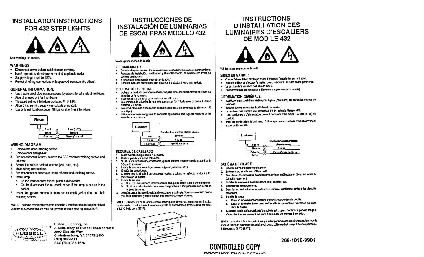 Hubbell Lighting 432 User Manual