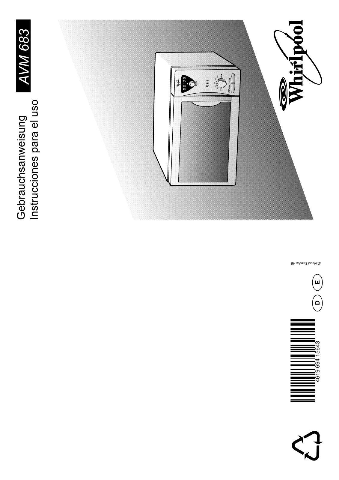 Whirlpool AVM 683/IX User Manual