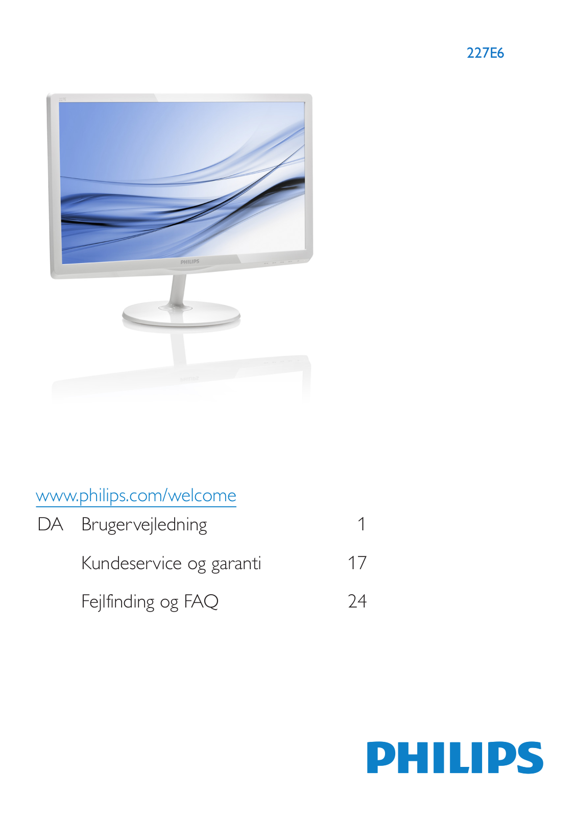 Philips 227E6LDAD/01 User Guide