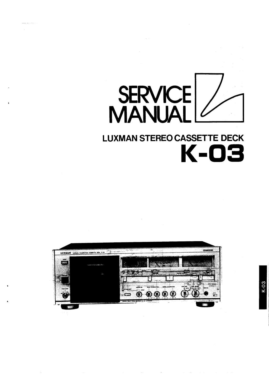 Luxman K-03 Service manual