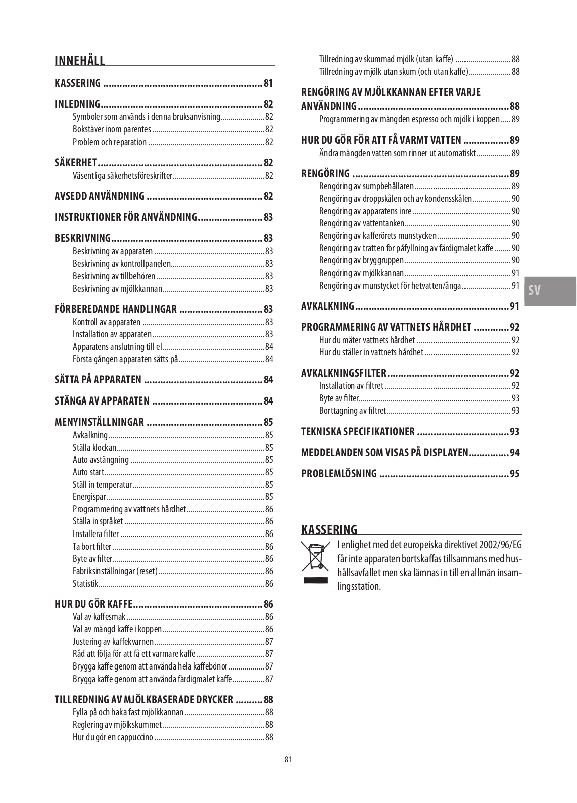 Delonghi ECAM22360B, ECAM22.360.S Instruction manuals