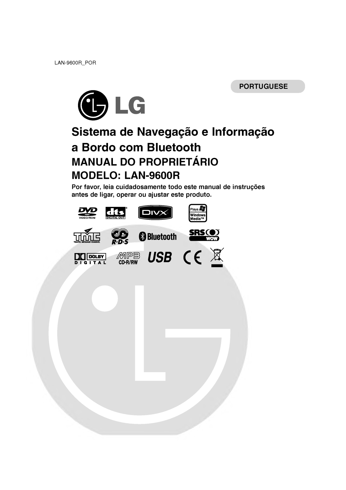 Lg LAN-9600R User Manual