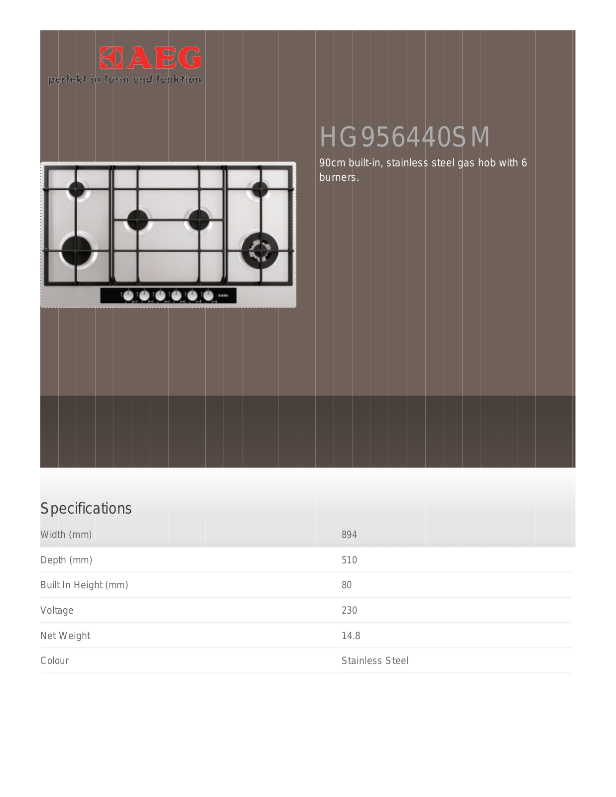 AEG HG995440NB User Manual