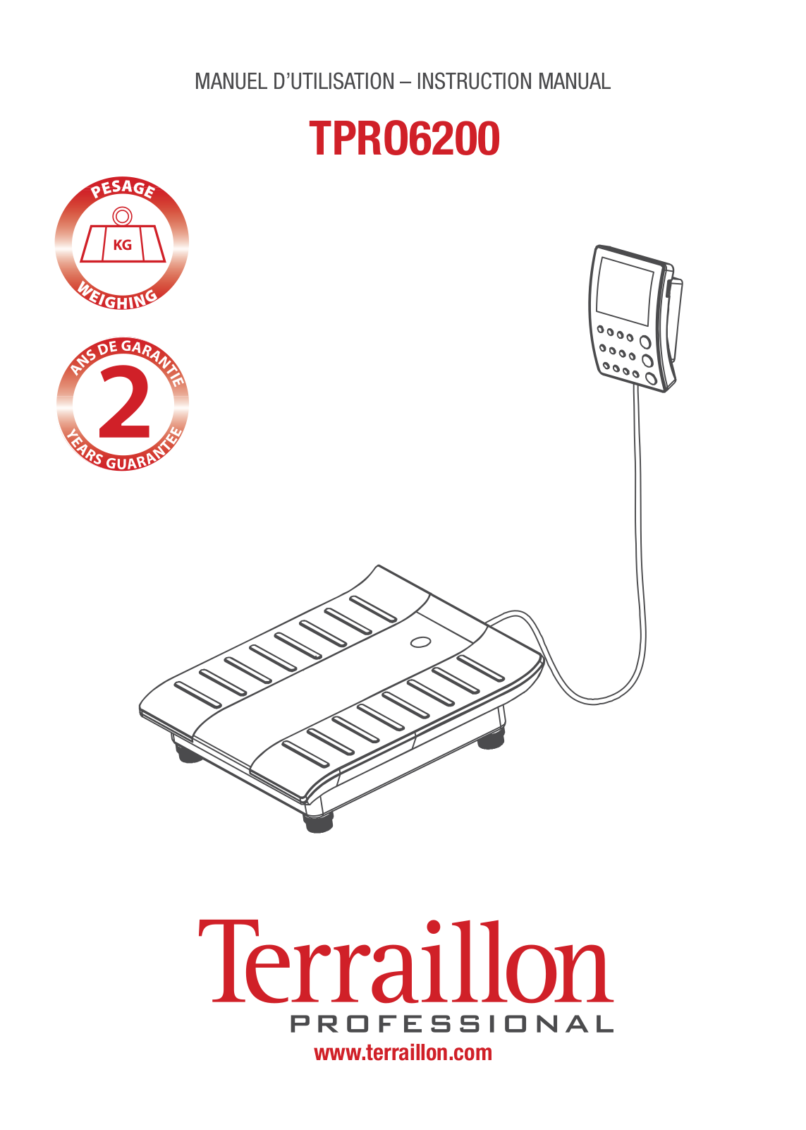 Terraillon TPRO 6200 User Manual