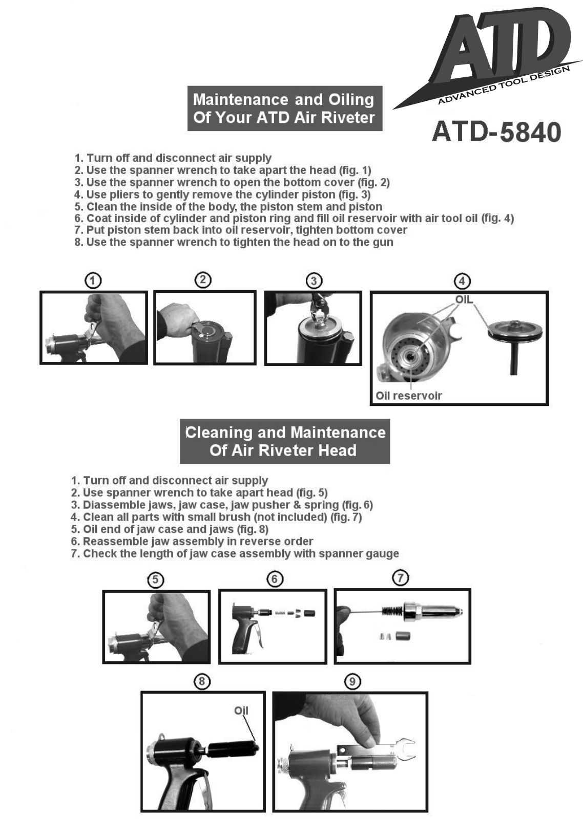 ATD Tools ATD-5840 User Manual