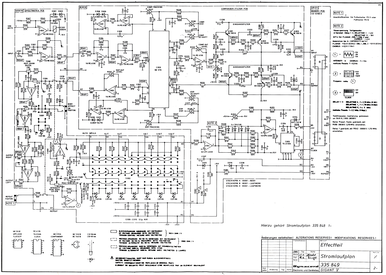 Dynacord Gigant V Schematic