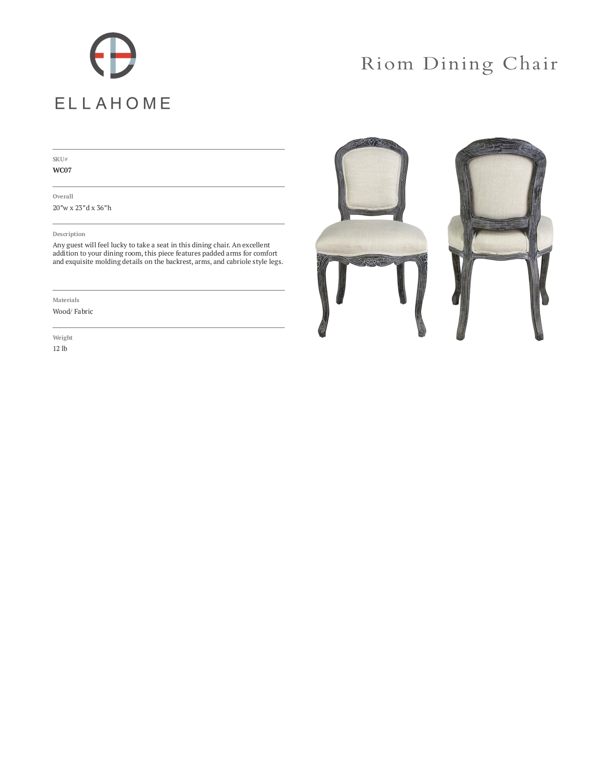 ellahome FRQP1482 Specification - ManualMachine.com