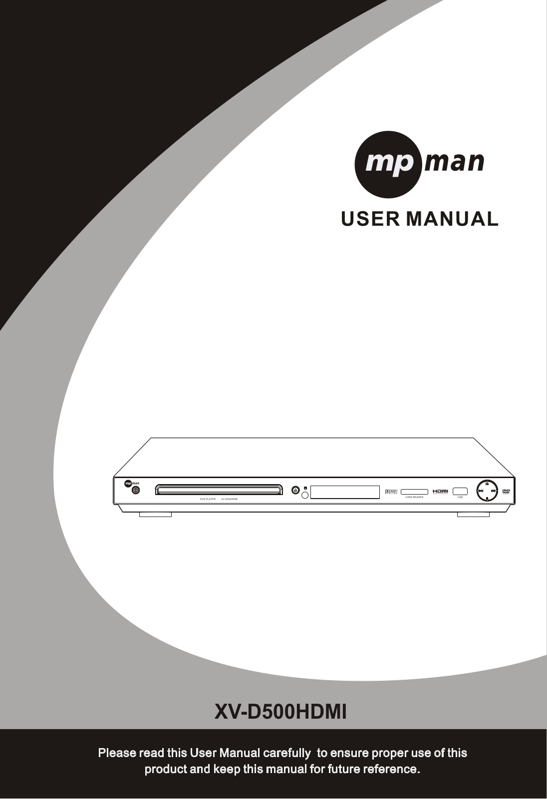 Mpman XV-D500 HDMI INSTRUCTION MANUAL