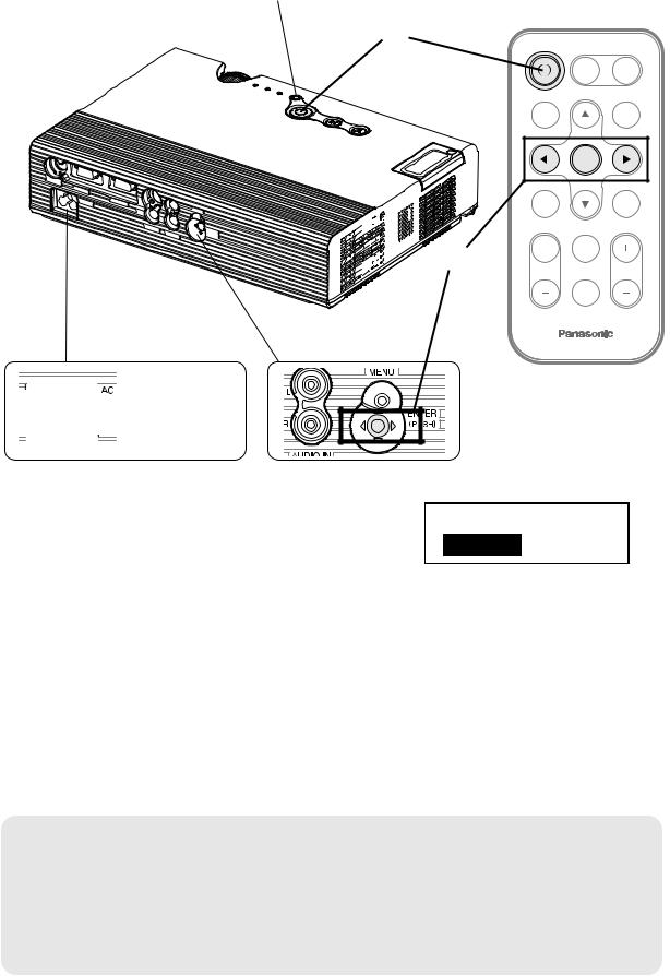 PANASONIC PT-LB10E User Manual