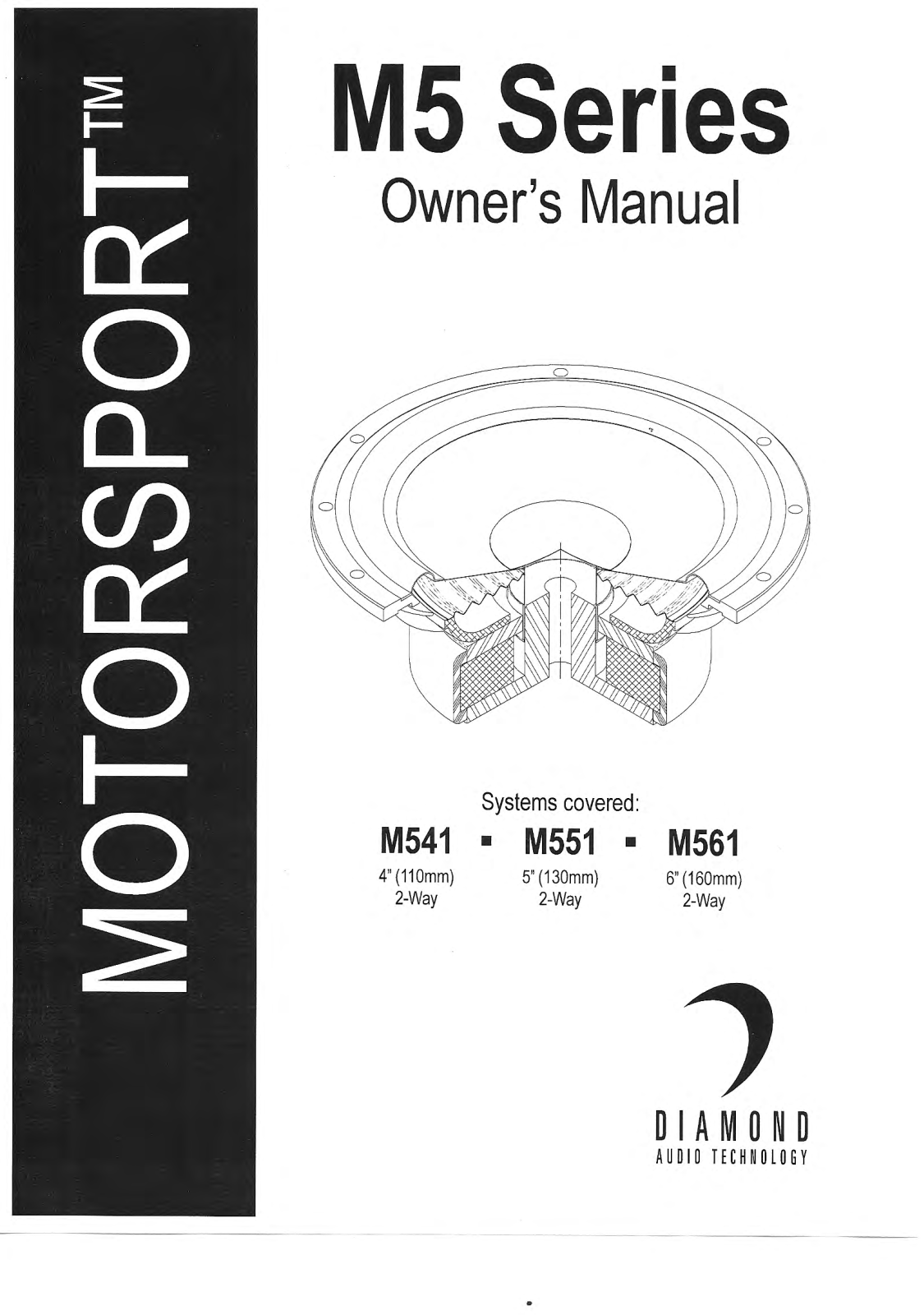 Diamond M541, M51, M561 Owners Manual