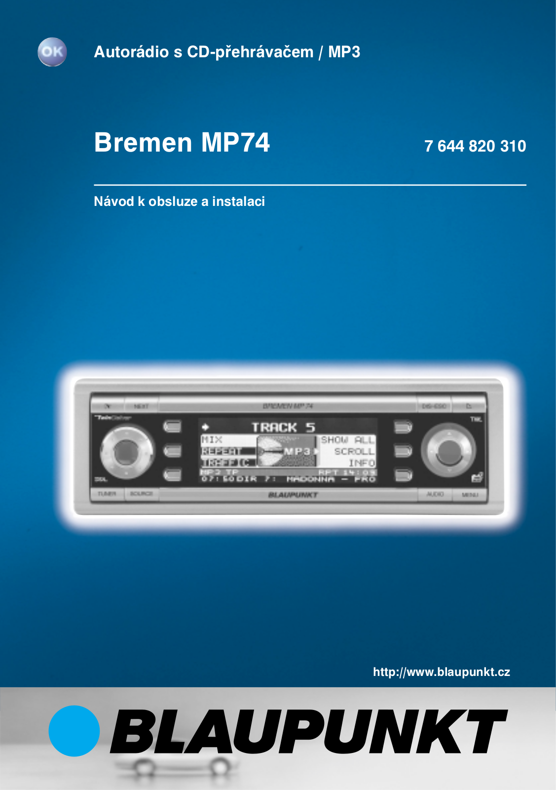 Blaupunkt Bremen MP74 User Manual