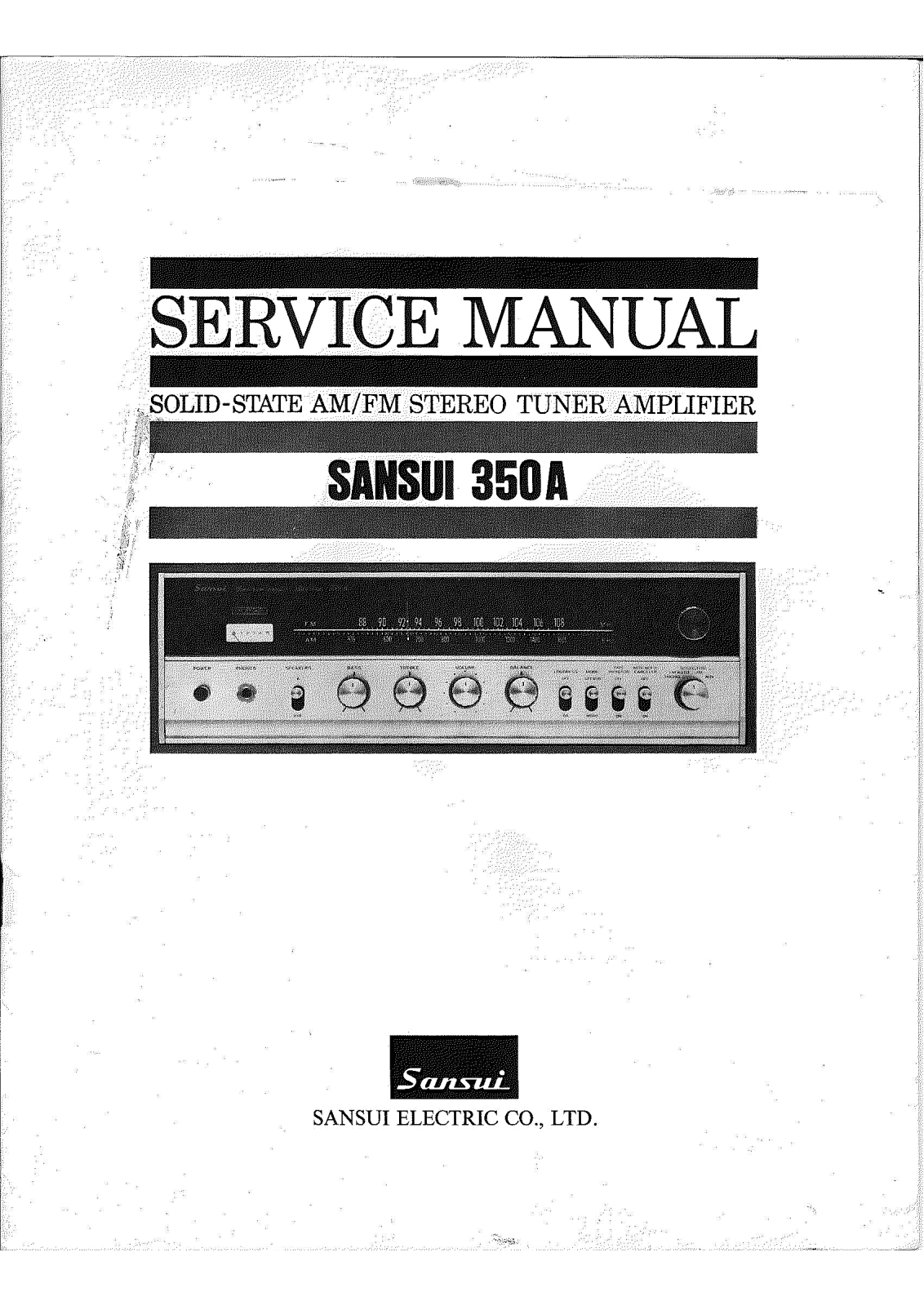 Sansui 350-A Service Manual