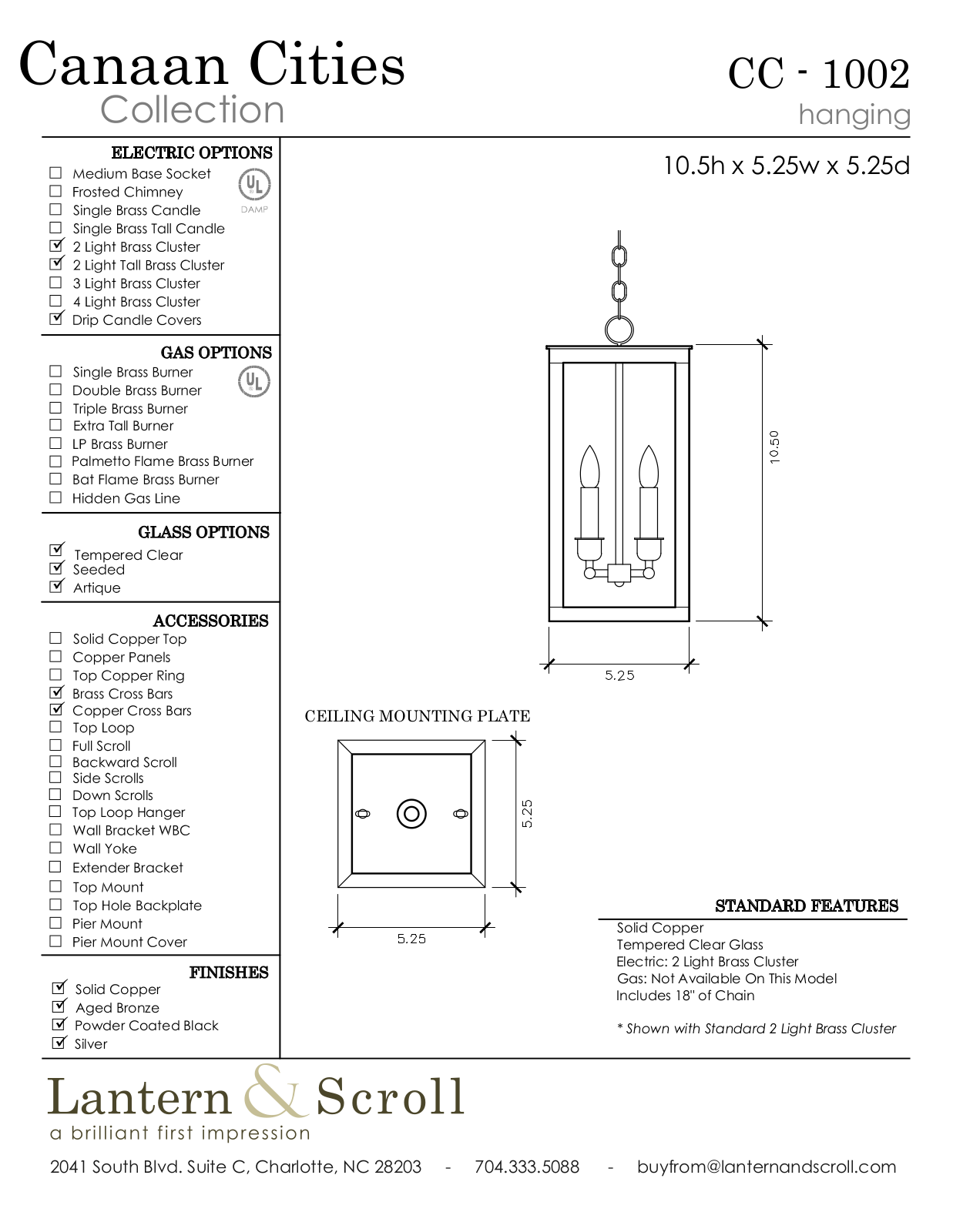 Lantern & Scroll LASC1154 Specifications - ManualMachine.com