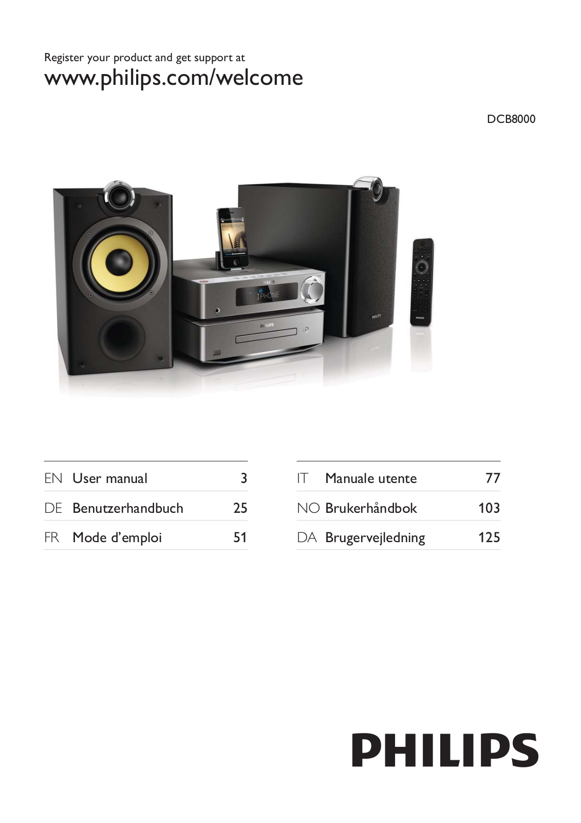 Philips DCB8000 User Manual