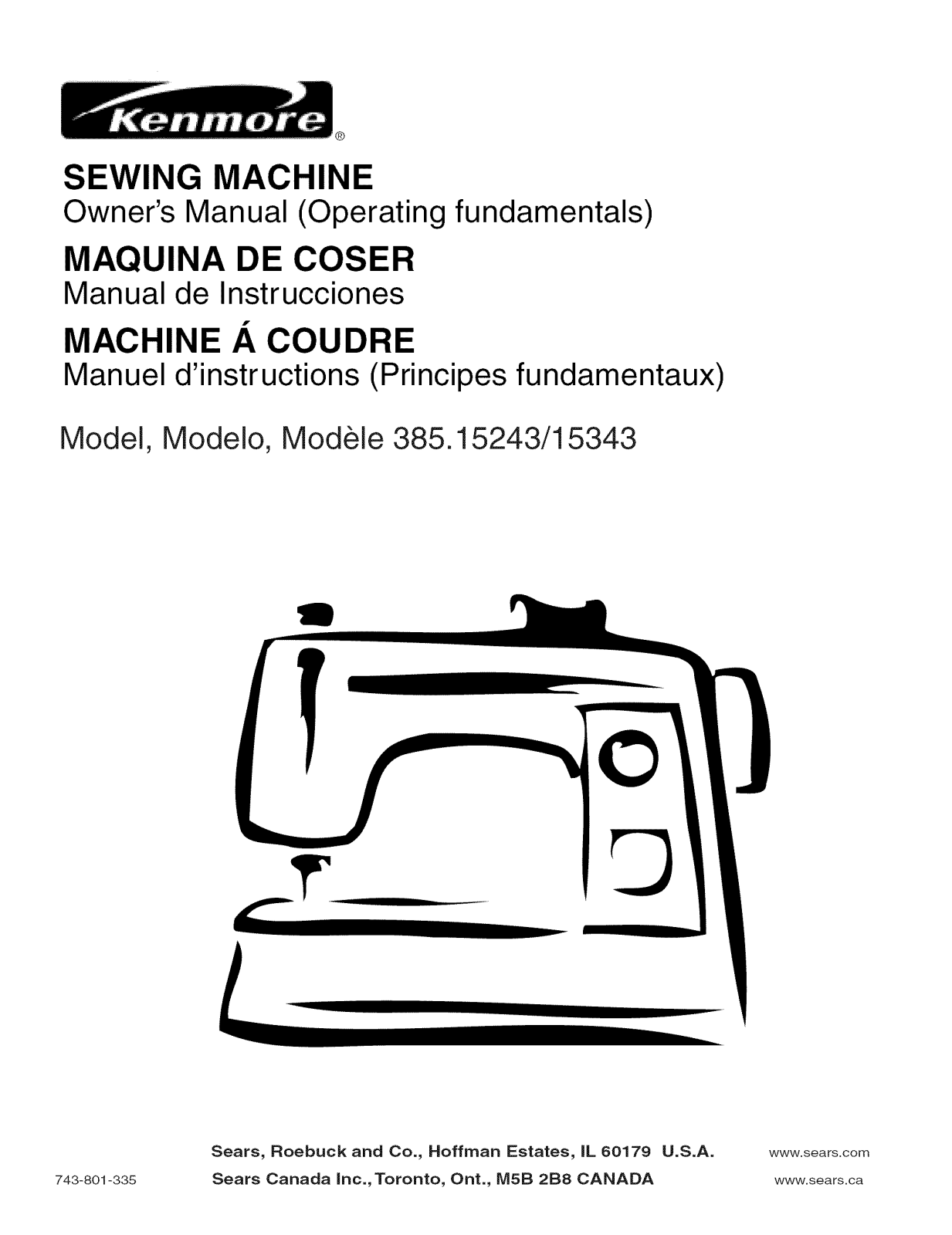 Kenmore 385.15243, 15243, 385.15343 User Manual - ManualMachine.com