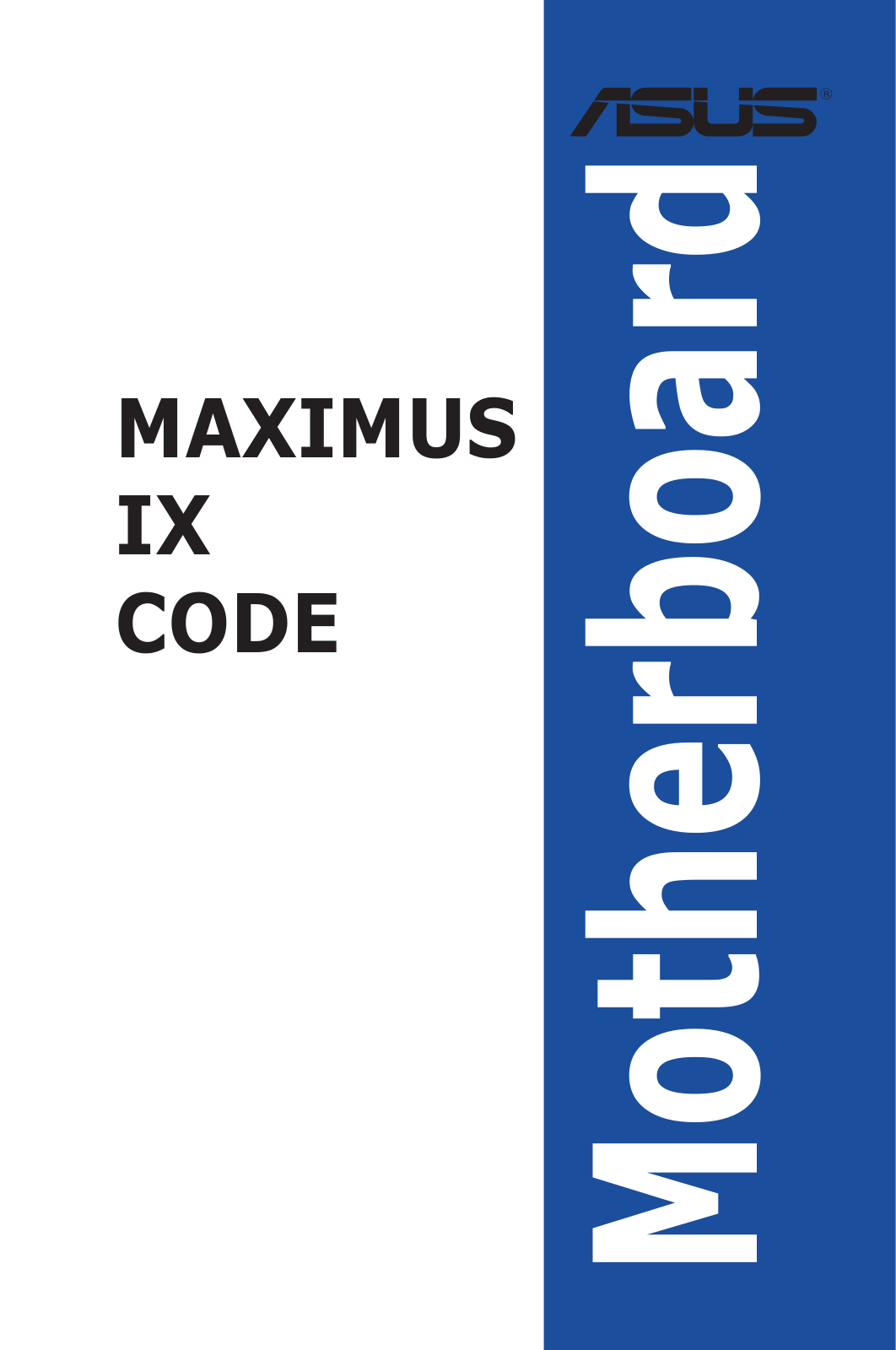 ASUS ROG Maximus IX Code Service Manual