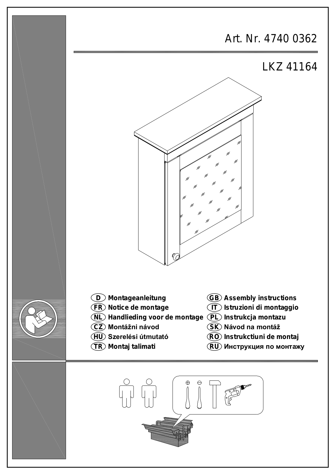 Home affaire 4740 0362 Assembly instructions