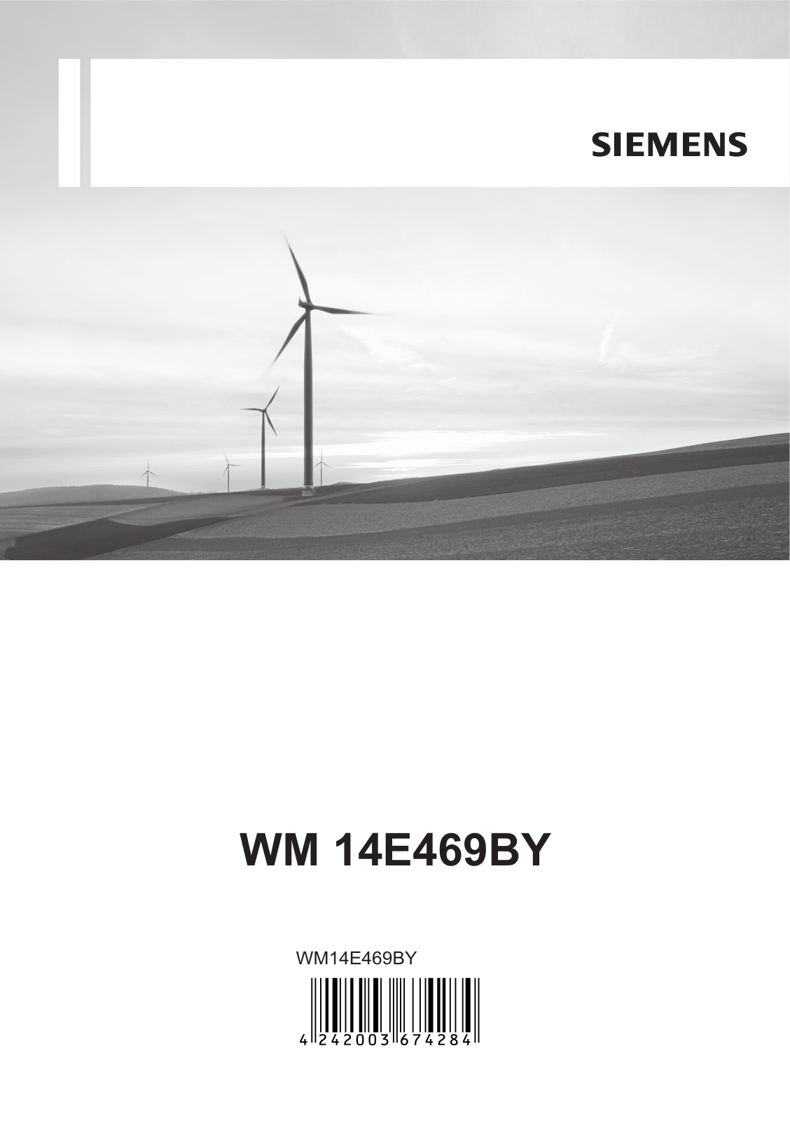 Siemens WM14E469BY User Manual