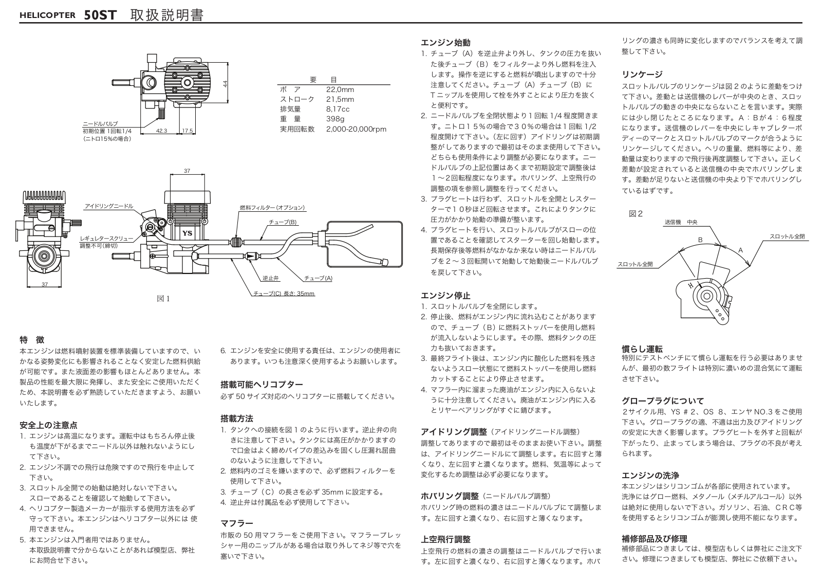 YS 50ST User Manual