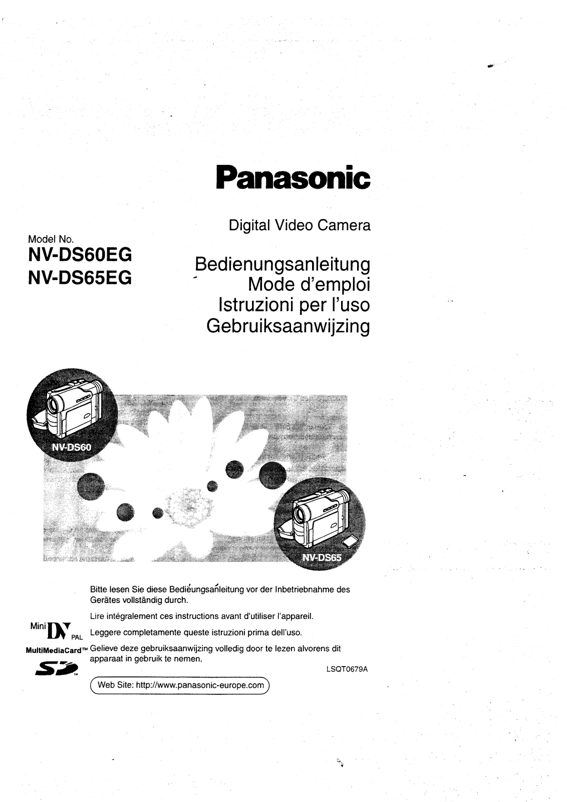 PANASONIC NV-DS65EG, NV-DS65EGE, NV-DS60, NV-DS65, NV-DS60EGM User Manual