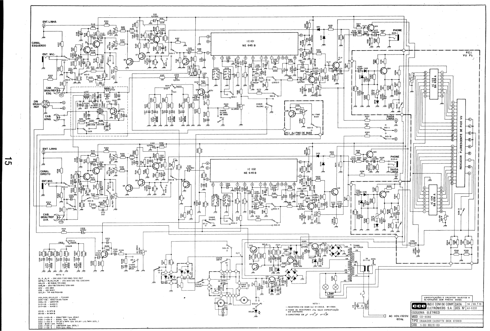 CCE CD-8080 Schematic