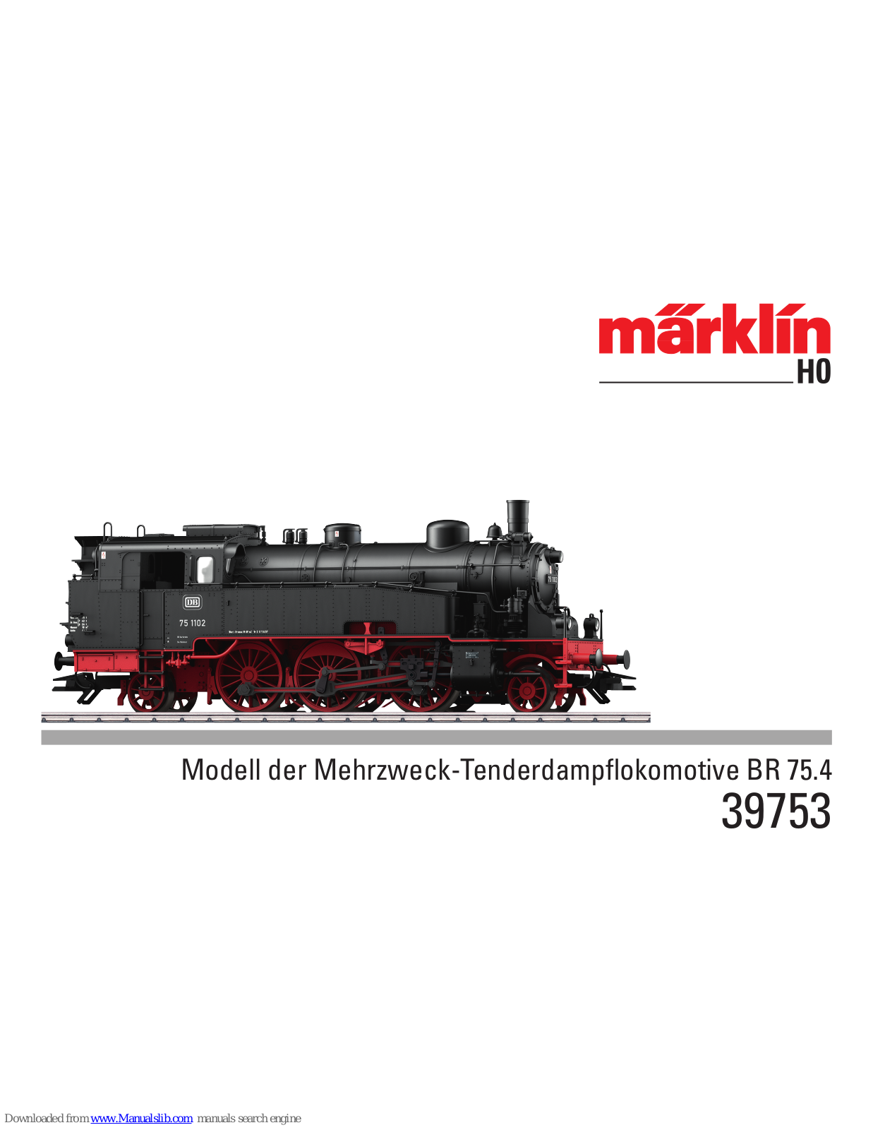 marklin BR 75.4 User Manual - ManualMachine.com