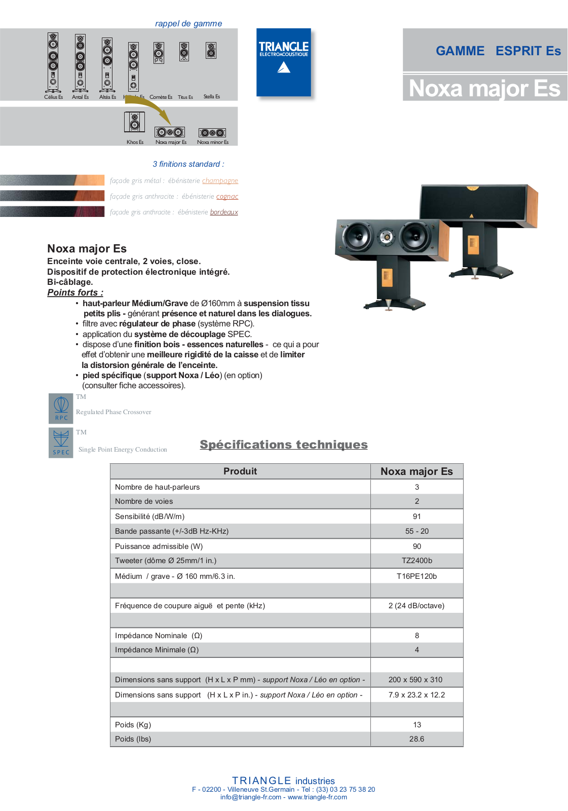 Triangle Noxa major Brochure