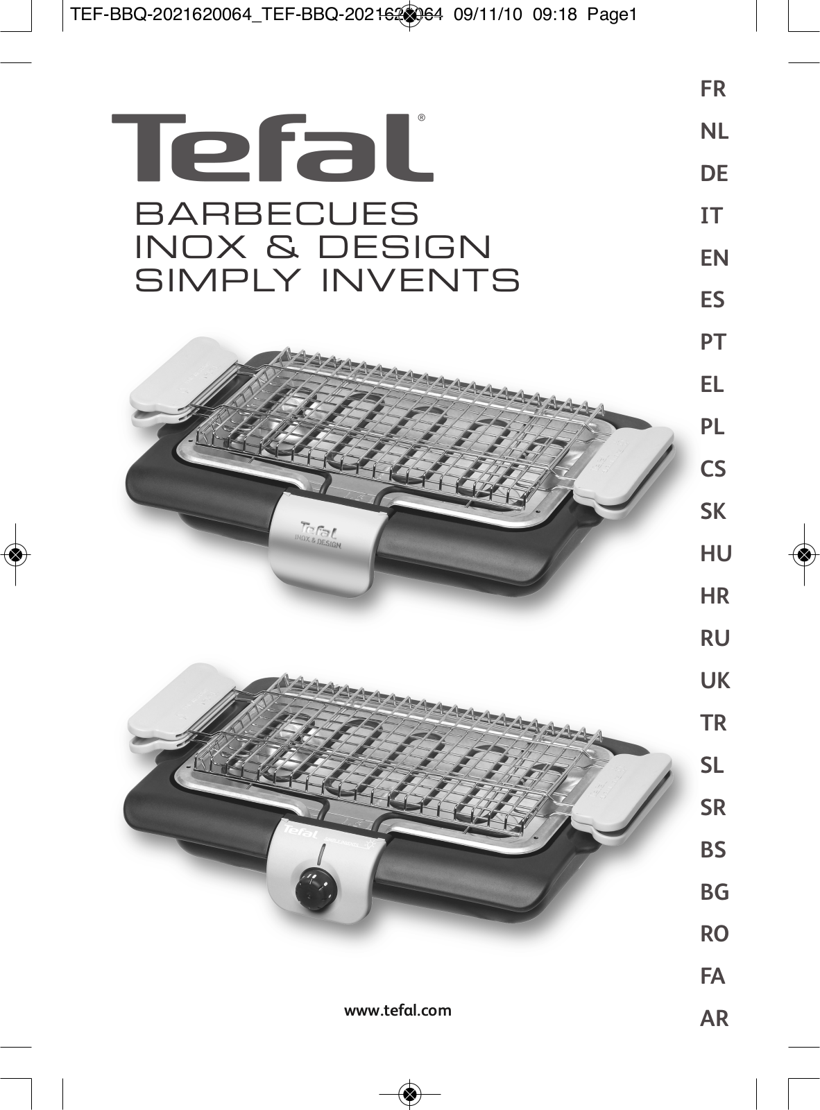 TEFAL BG2150 User Manual