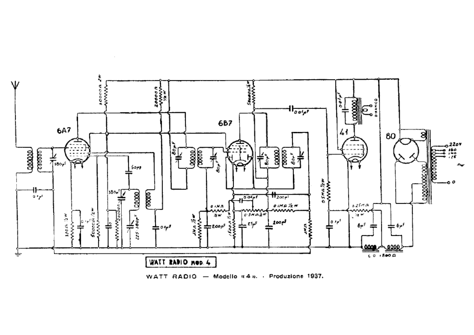 Watt Radio 4 schematic