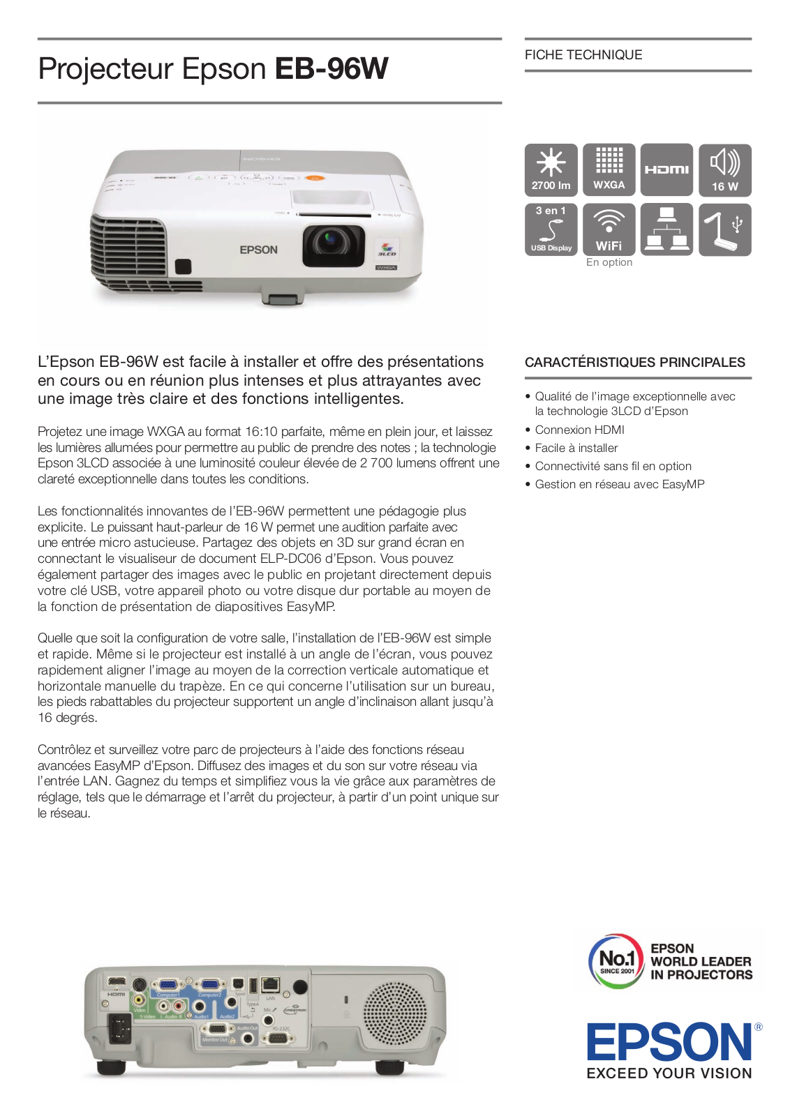 EPSON EB-96W User Manual