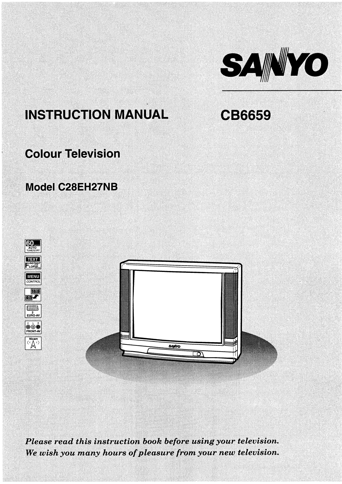Sanyo CB6659 Instruction Manual