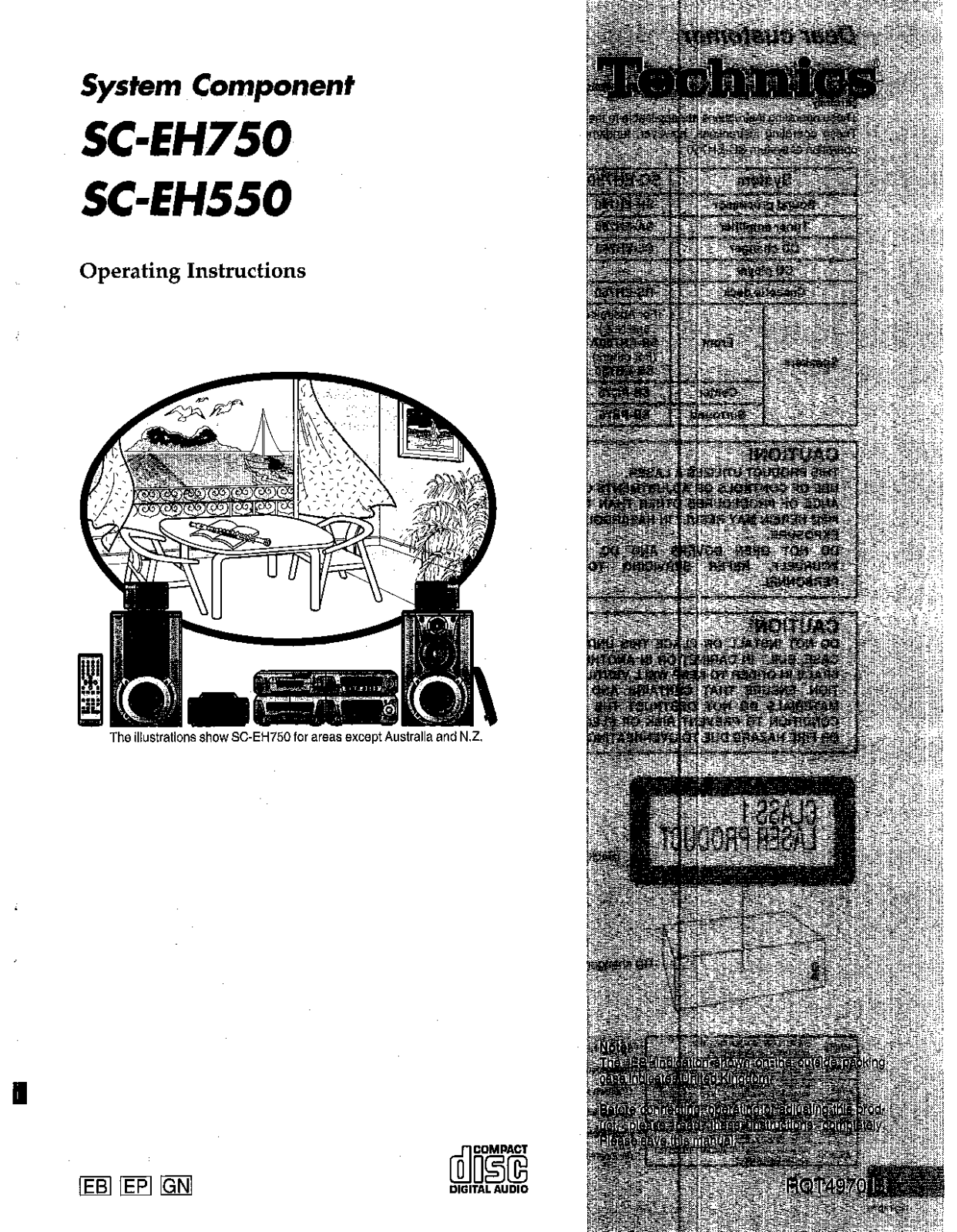 Panasonic SC-EH550, SC-EH750 User Manual