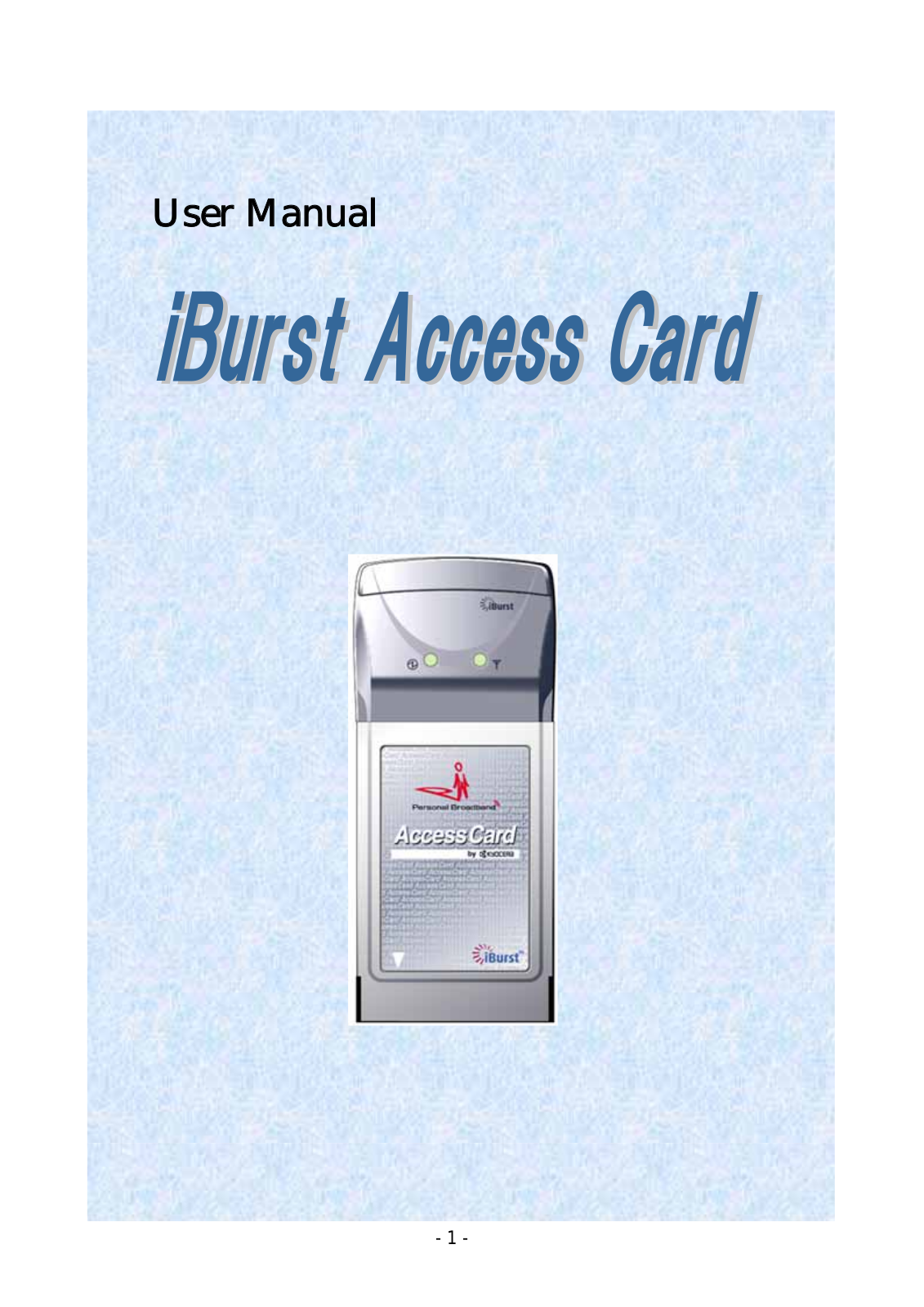 Kyocera IUC19AA User Manual