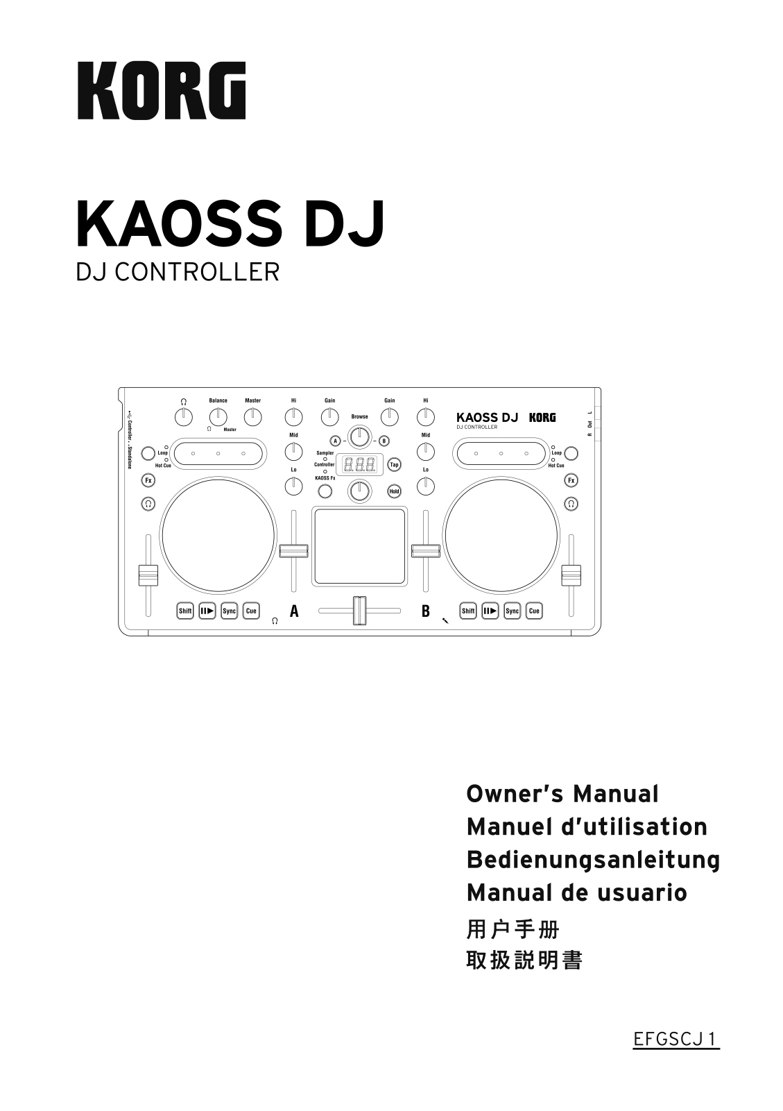 Korg Kaoss DJ User Manual