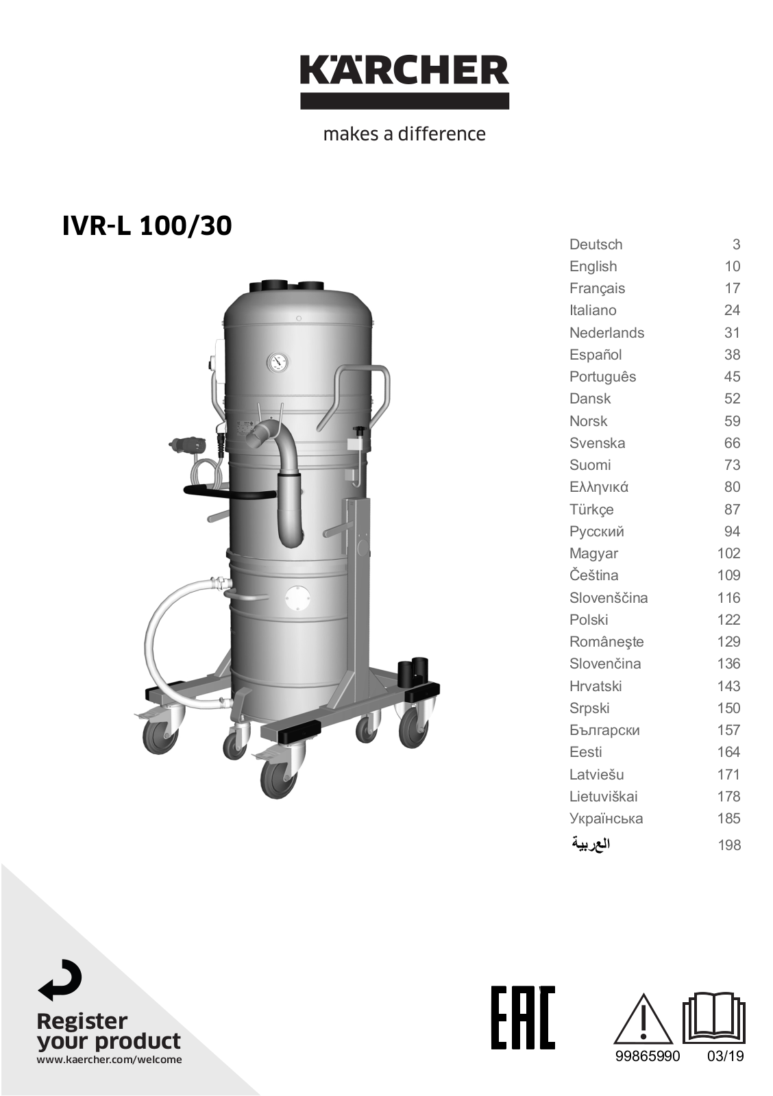 Karcher IVR-L 100/30 User guide